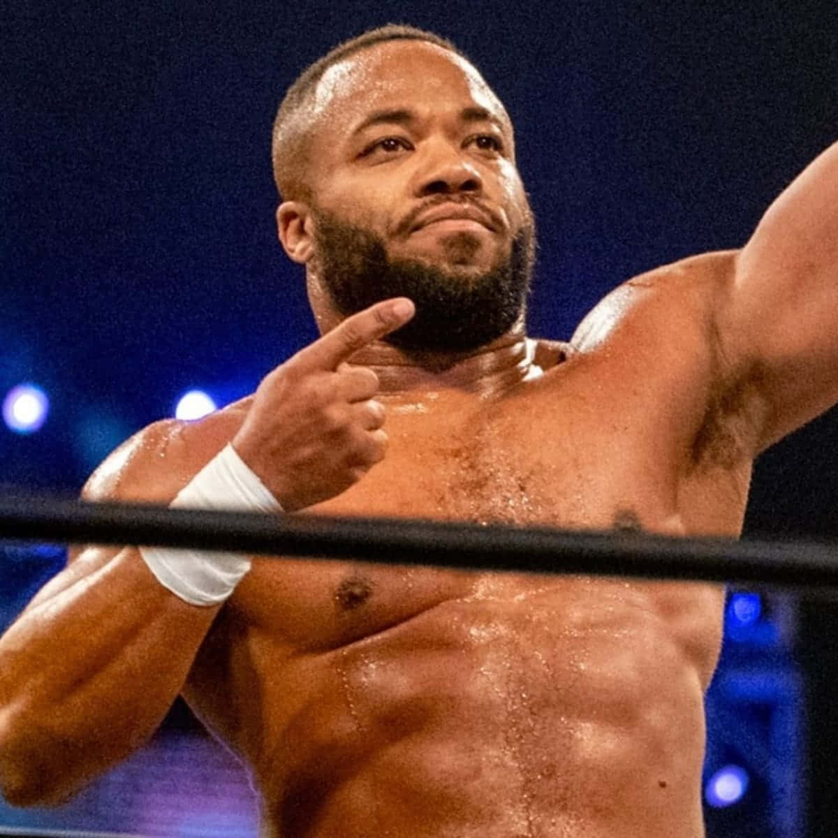 Jonathan Gresham, wrestling ring, bright lights, SD Desktop Wallpaper
