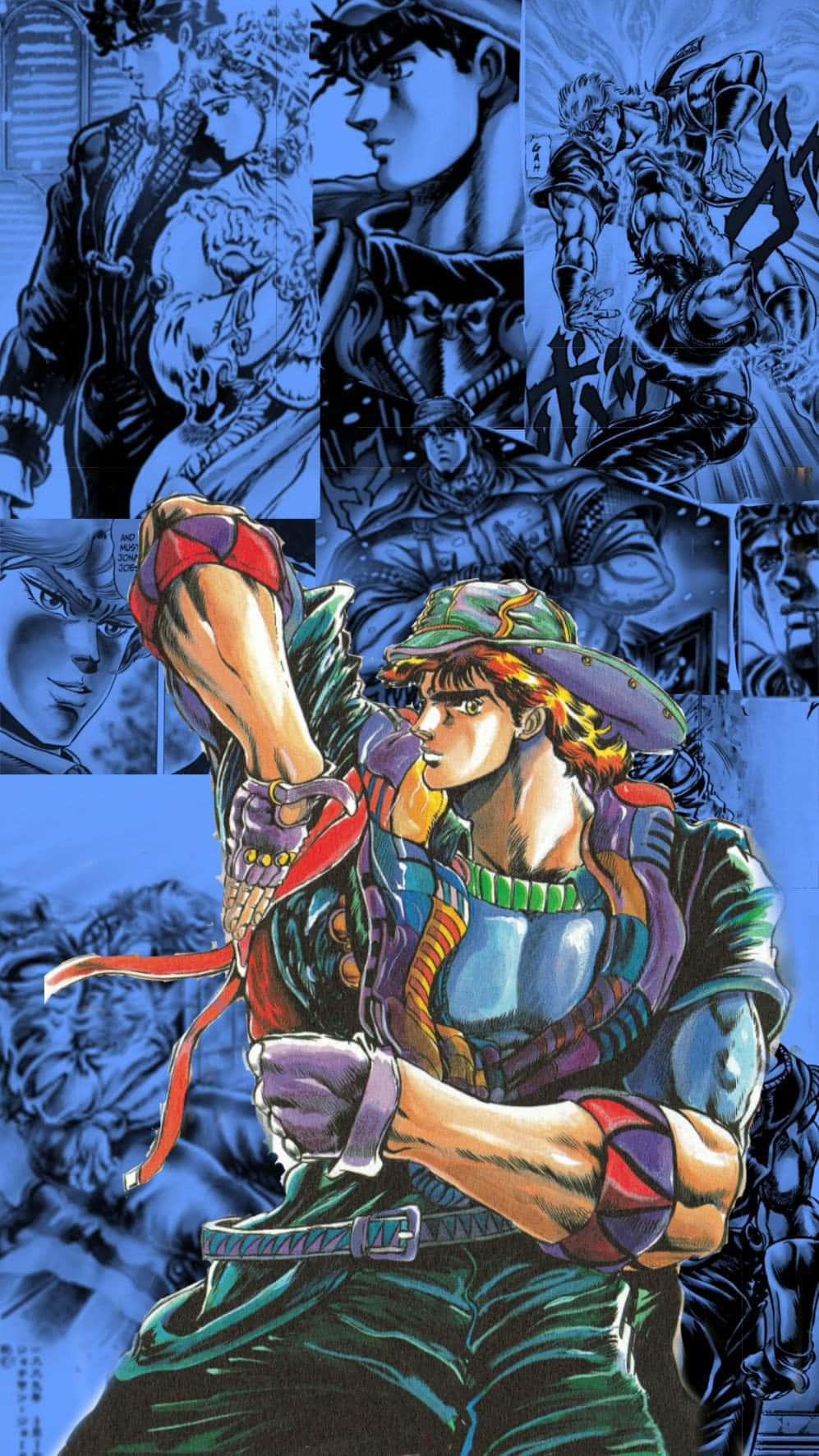 Jonathan Joestar, 997 x 1773, anime collage, HD Phone Wallpaper