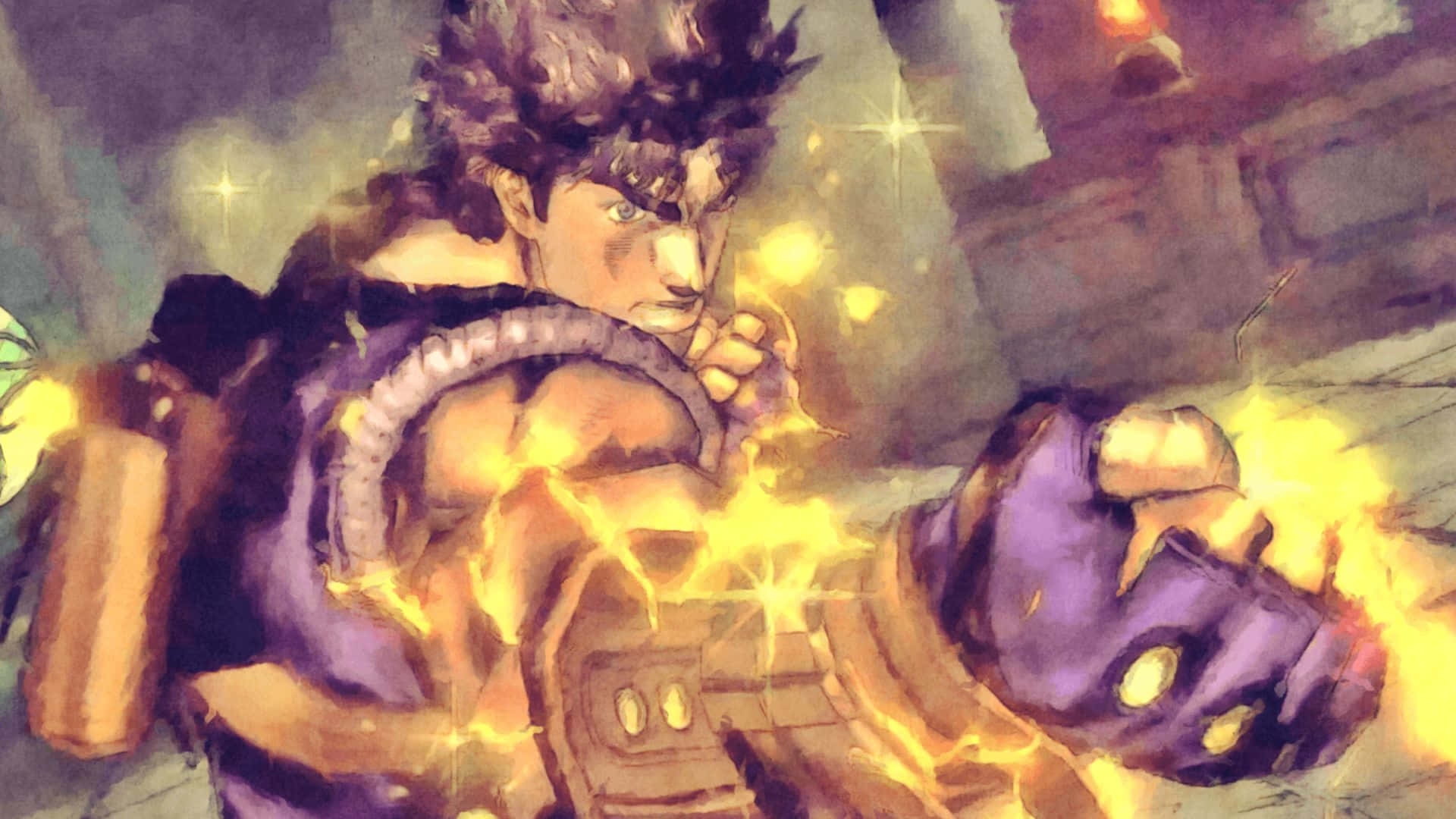 Jonathan Joestar, 1920 x 1080, fiery punch, Full HD Desktop Wallpaper