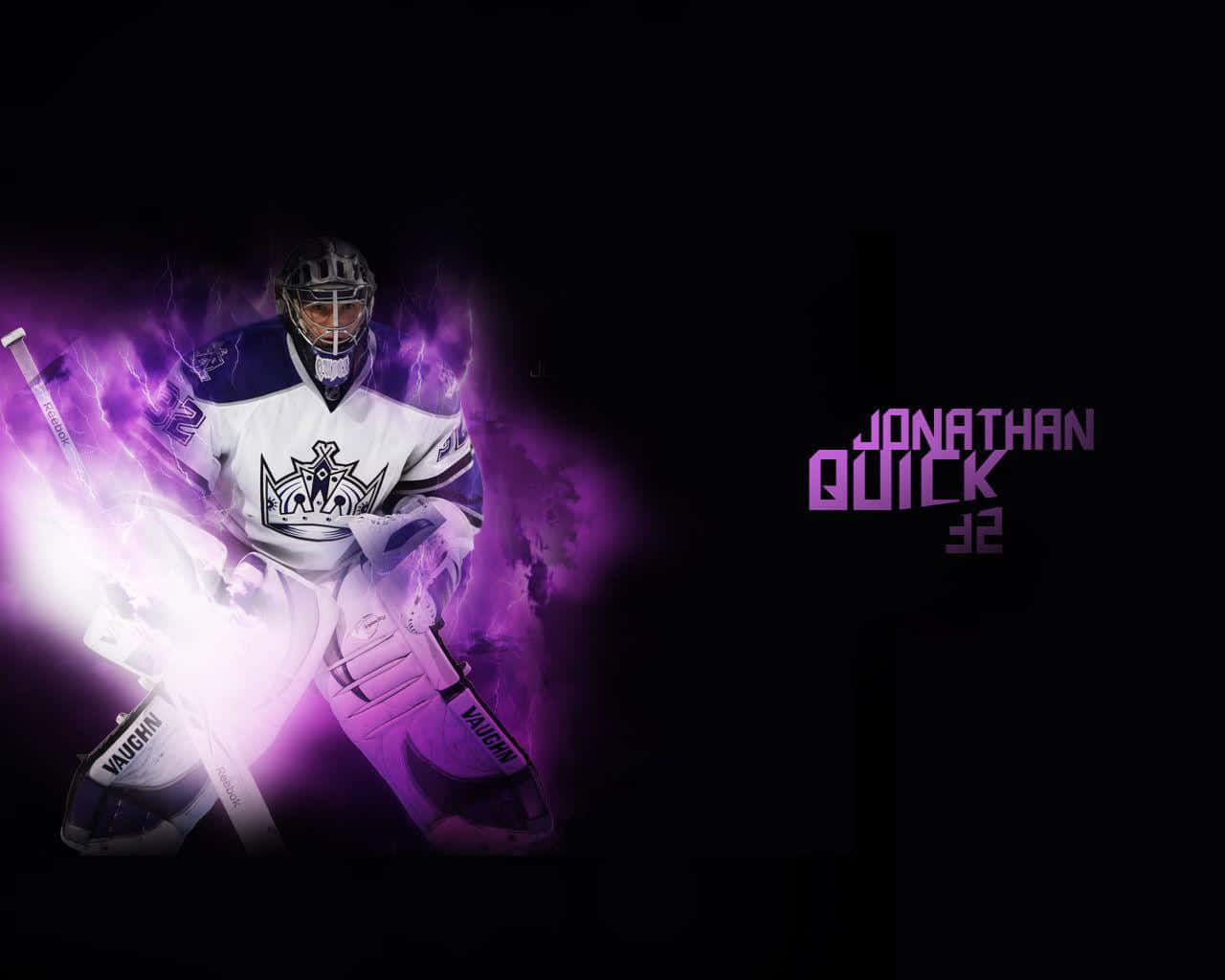 Jonathan Quick, white gear, dark background, HD Desktop Wallpaper