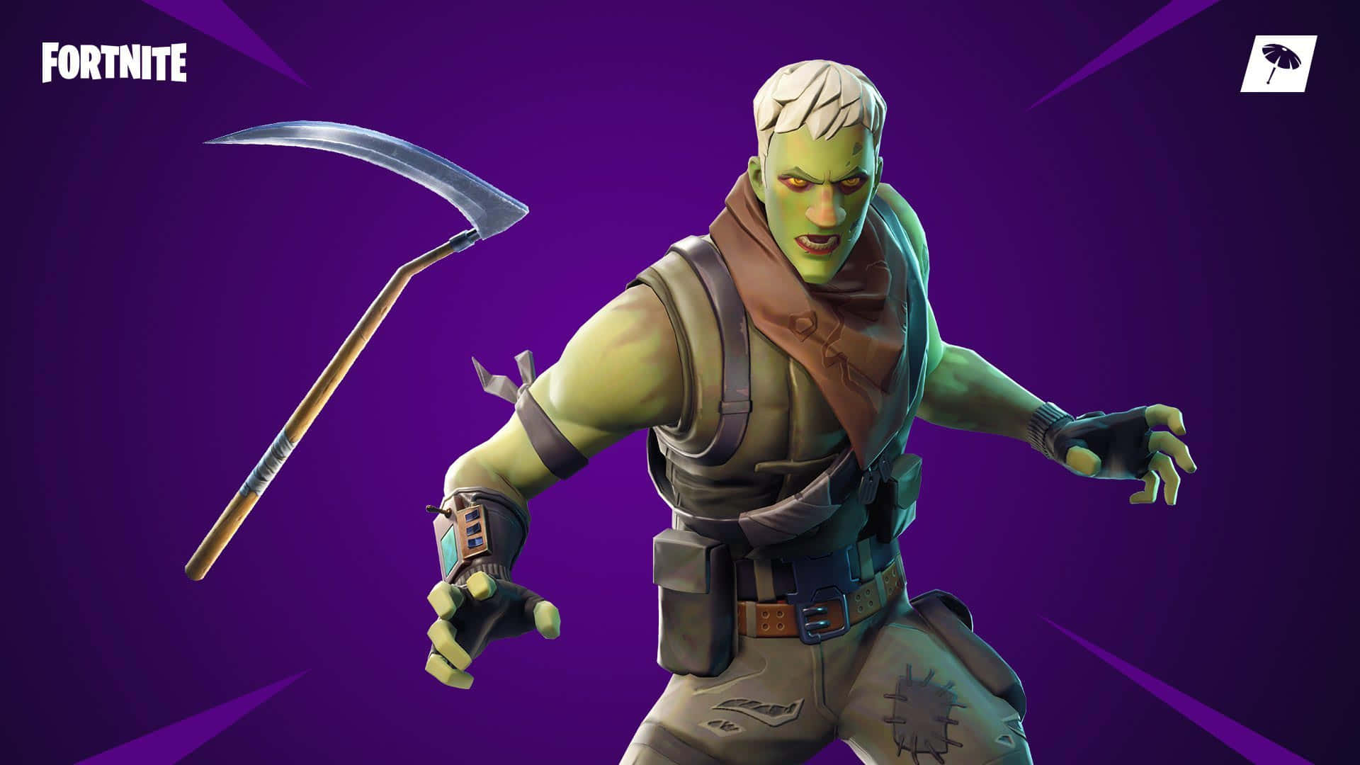 Jonesy, Fortnite, green-skinned, Full HD Desktop Wallpaper