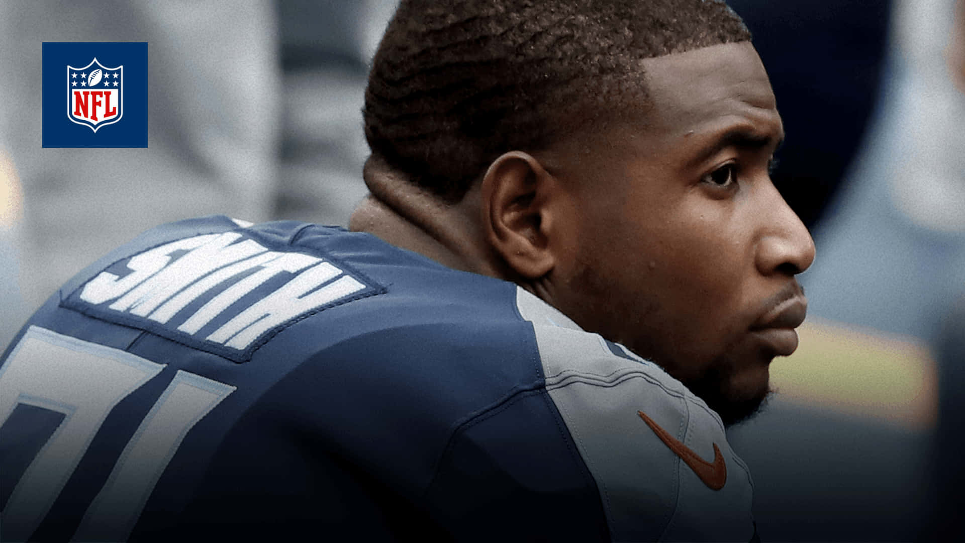 Jonnu Smith, NFL football player, blue jersey, Full HD Desktop Wallpaper
