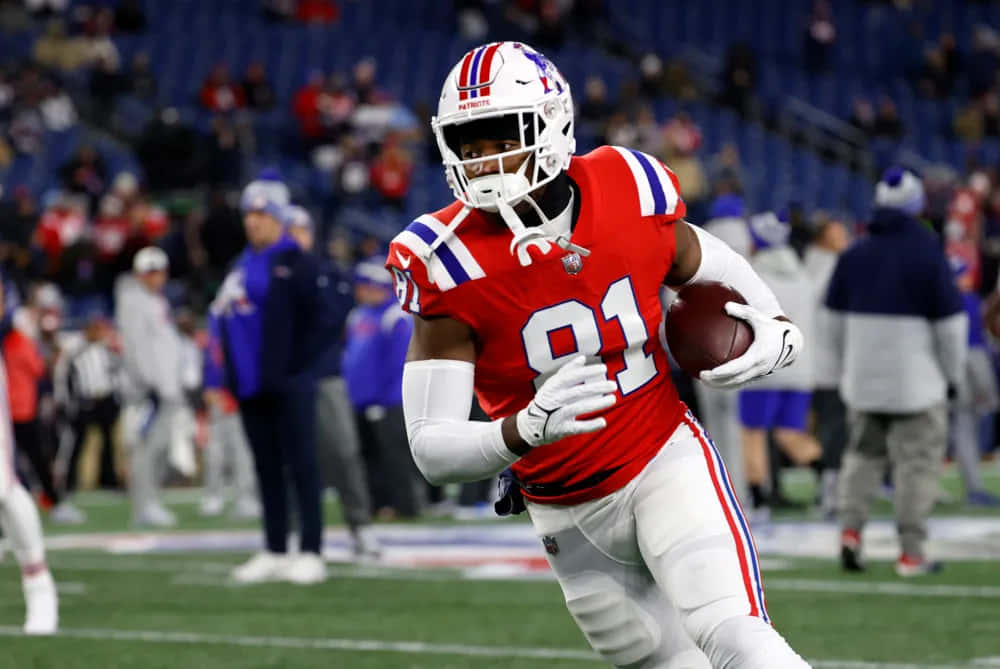 Jonnu Smith, red white and blue uniform, stadium lights, SD Desktop Wallpaper