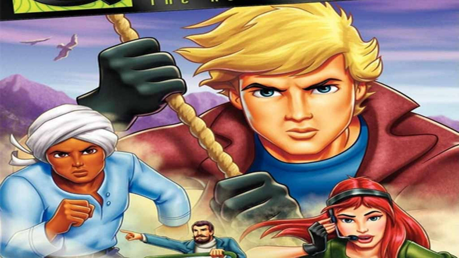 Jonny Quest, 90s video game cover, blond hero, Full HD Desktop Wallpaper