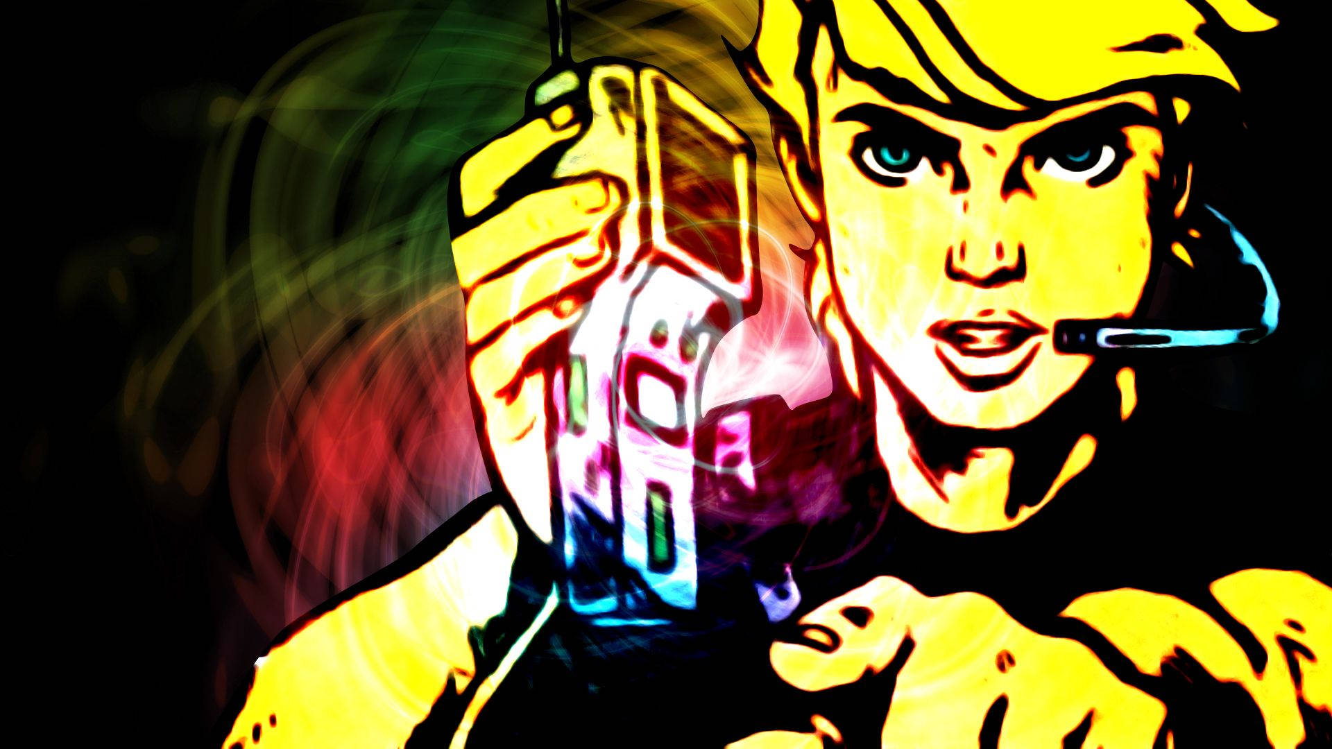 Jonny Quest, radio, yellow hair, Full HD Desktop Wallpaper