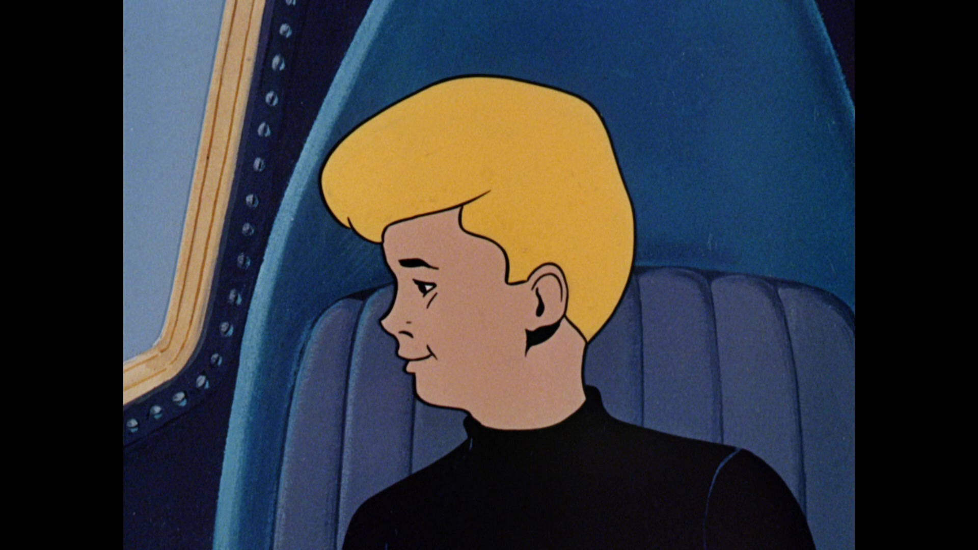 Jonny Quest, blue spaceship cockpit, riveted panels, Full HD Desktop Wallpaper