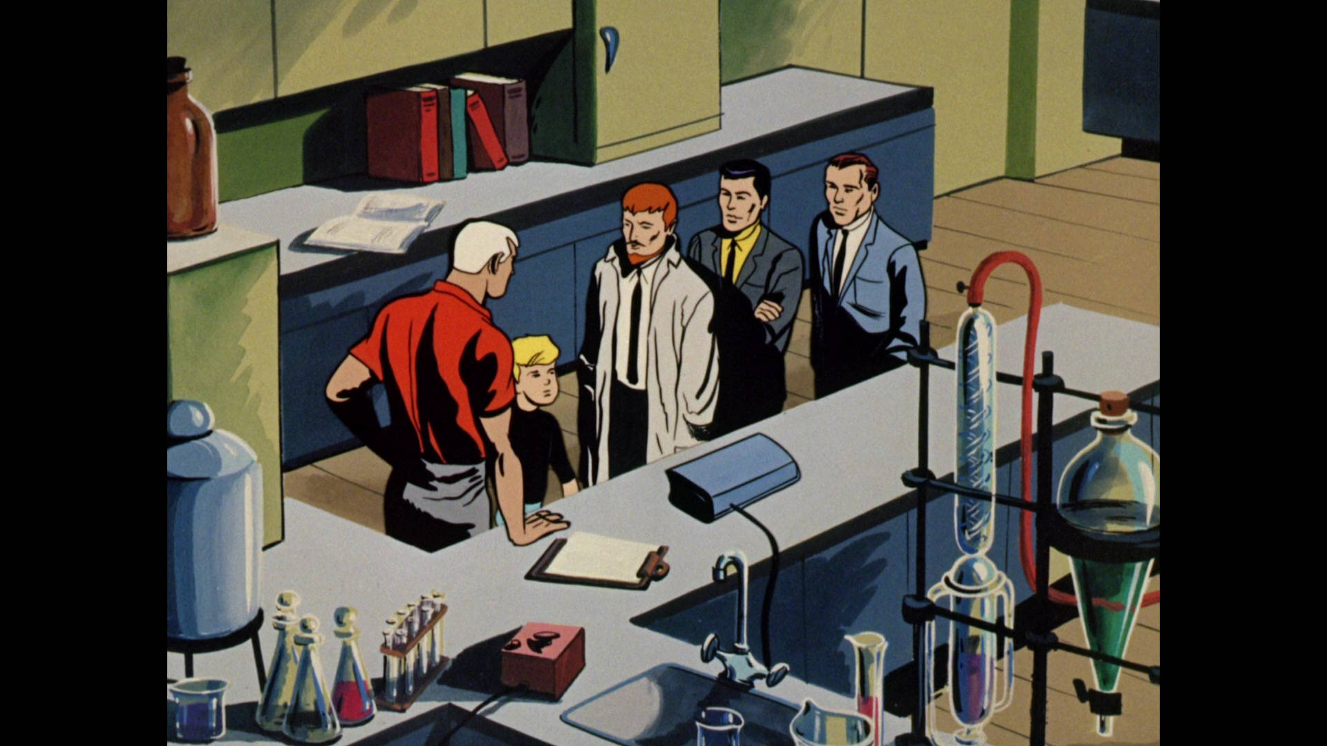 Jonny Quest, friends, laboratory, Full HD Desktop Wallpaper