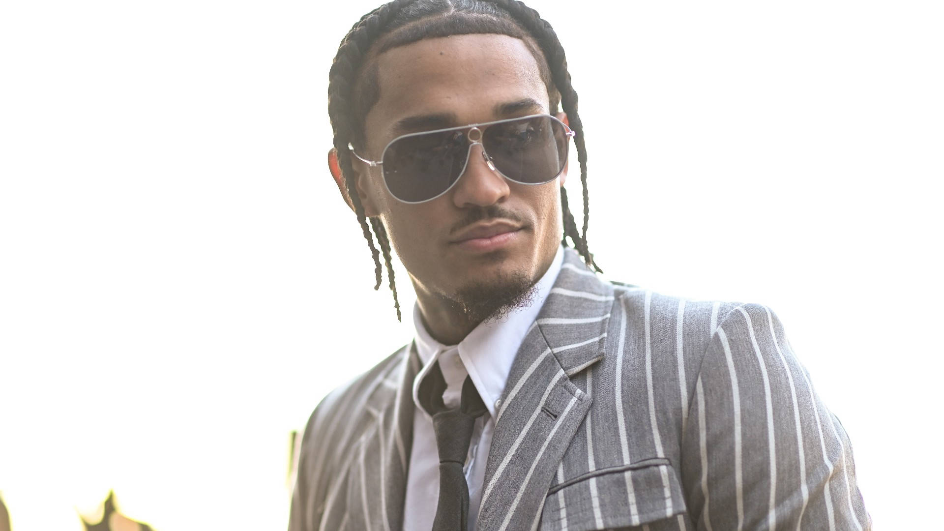 Jordan Clarkson, braided hair, aviator sunglasses, Full HD Desktop Wallpaper