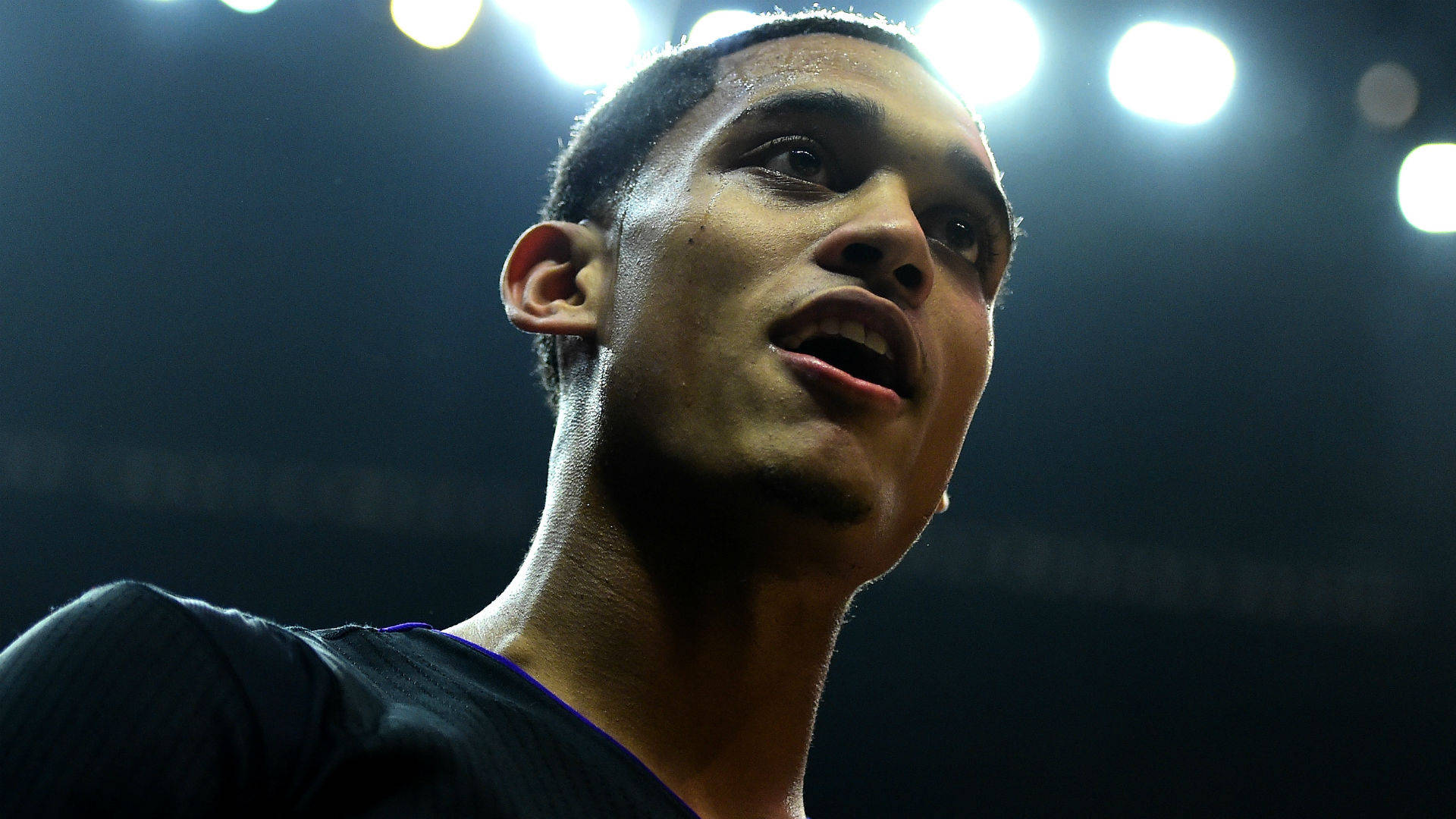 Jordan Clarkson, basketball player, arena lights, Full HD Desktop Wallpaper