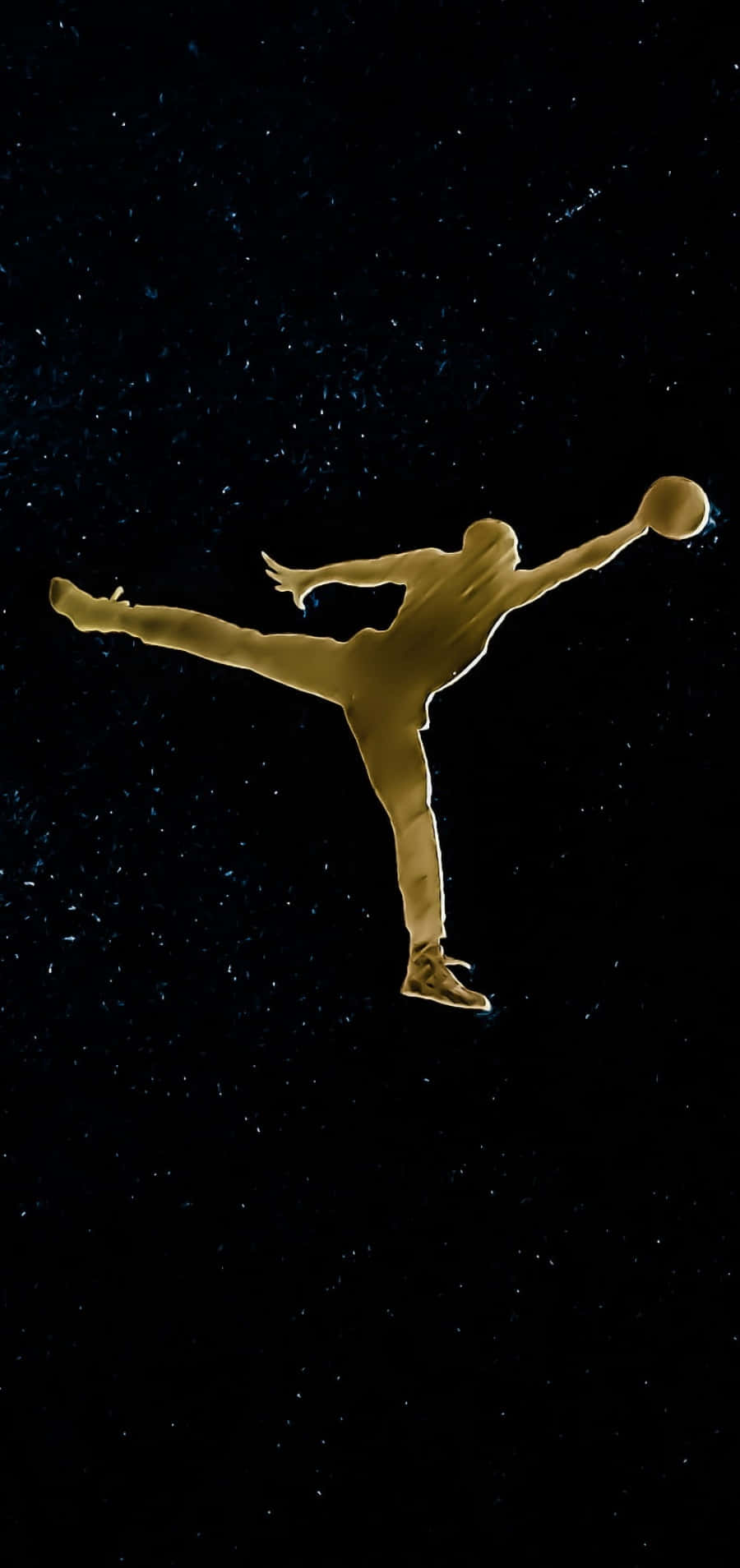 Jordan Galaxy, gold, basketball player, HD Phone Wallpaper