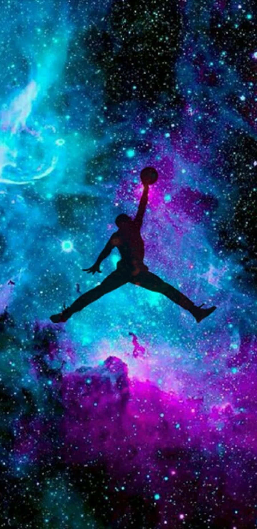 Jordan Galaxy, basketball player, cosmic nebula, HD Phone Wallpaper