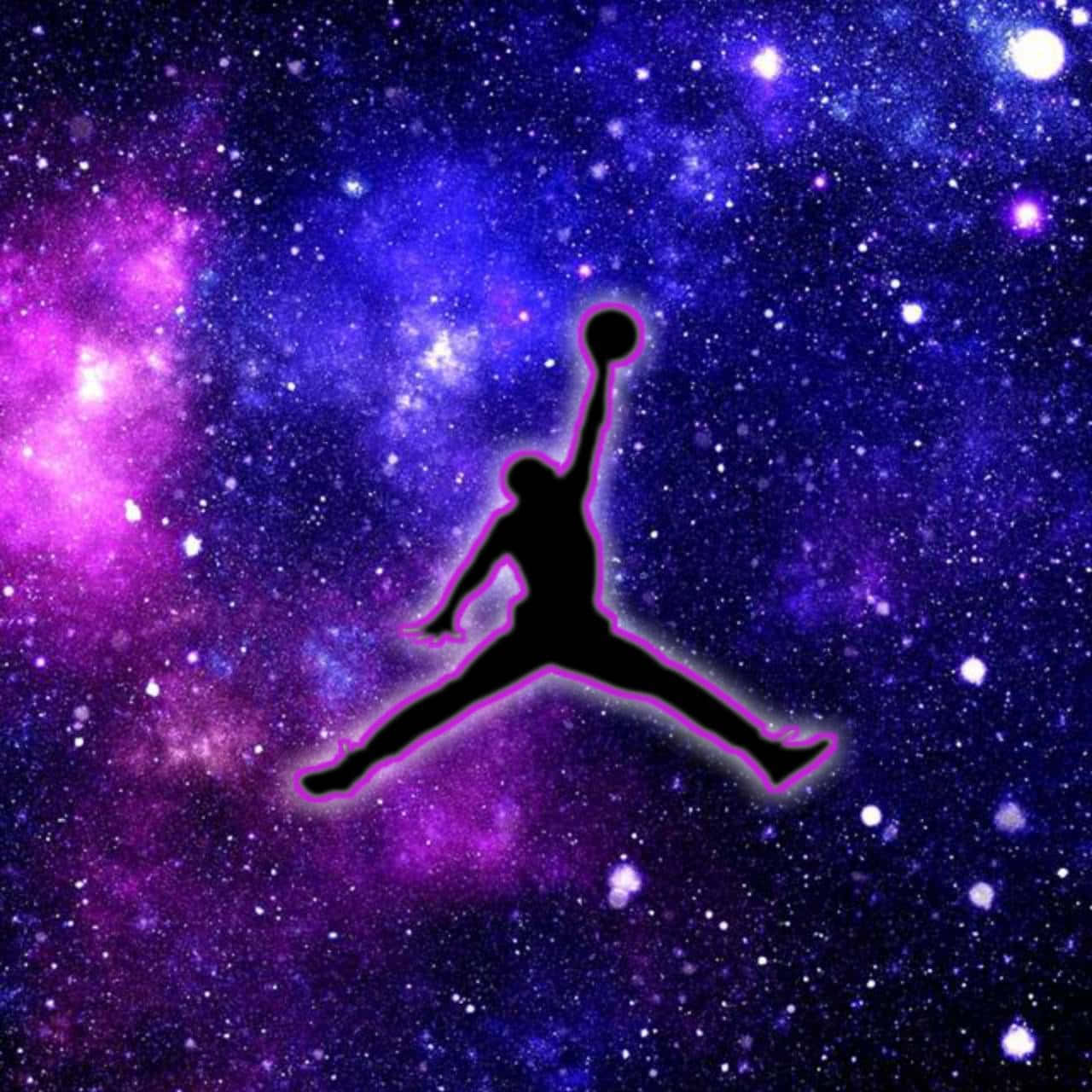 Jordan Galaxy, Jordan logo, vibrant purple, HD Desktop Wallpaper