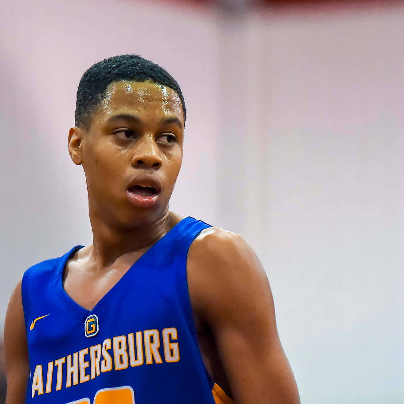 Jordan Hawkins, blue and gold uniform, intense indoor game, HD Desktop Wallpaper
