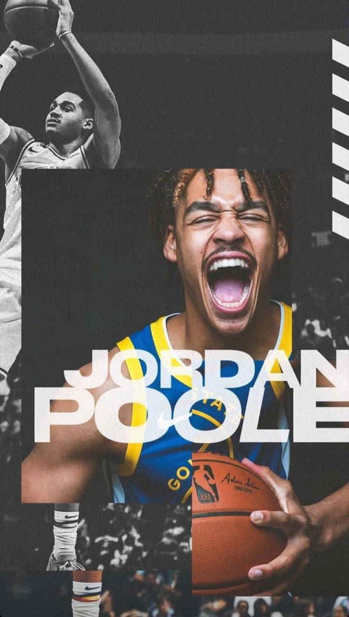 Jordan Poole, basketball, action shots, SD Phone Wallpaper