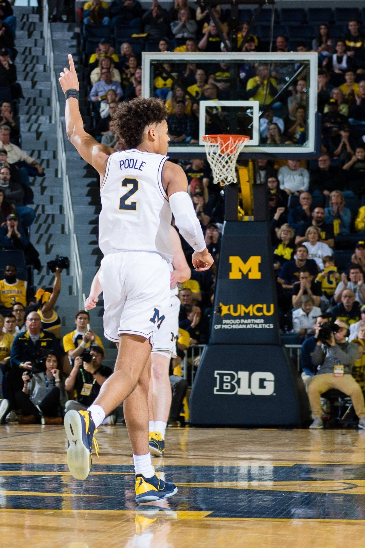 Jordan Poole, white jersey, number two, HD Phone Wallpaper