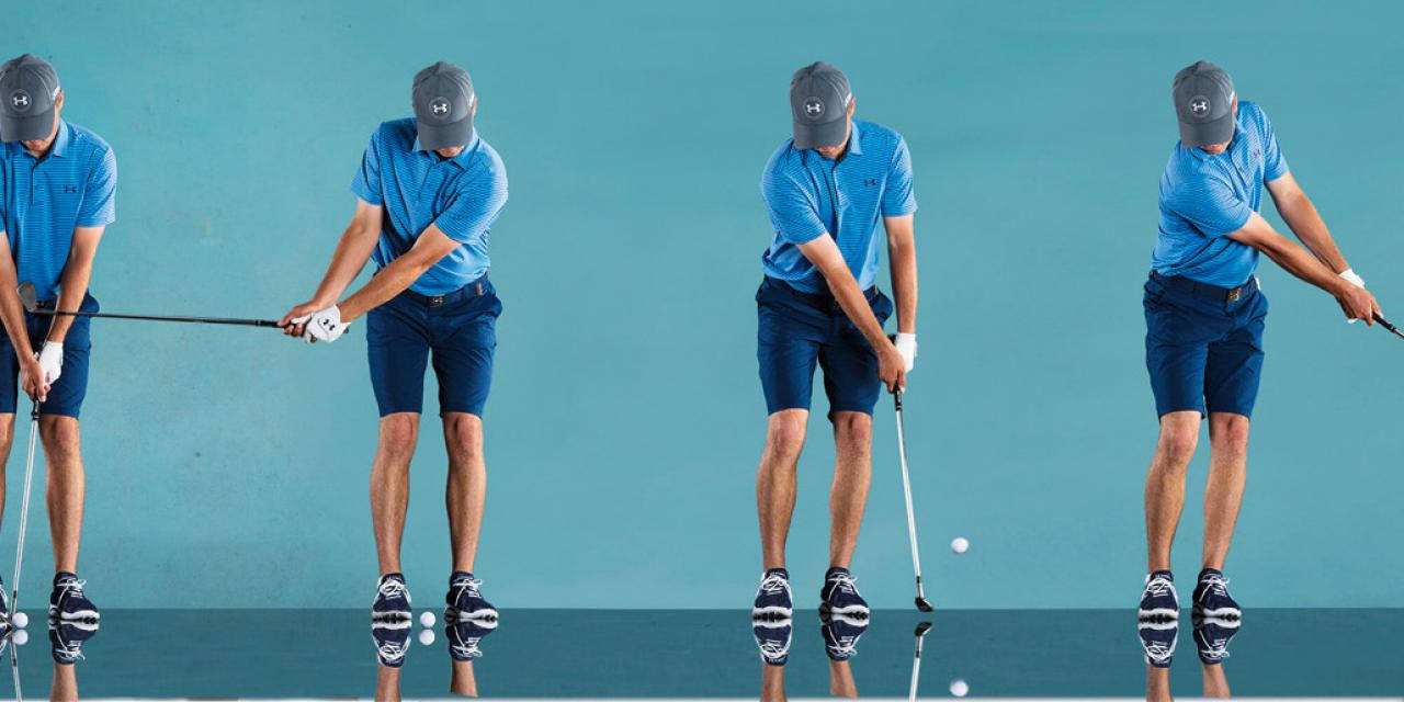 Jordan Spieth, blue shirt, shorts, HD Desktop Wallpaper