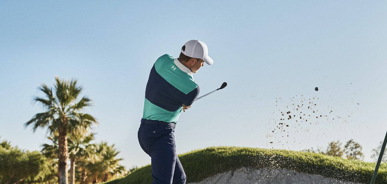 Jordan Spieth, golfer, sand trap, HD Desktop Wallpaper