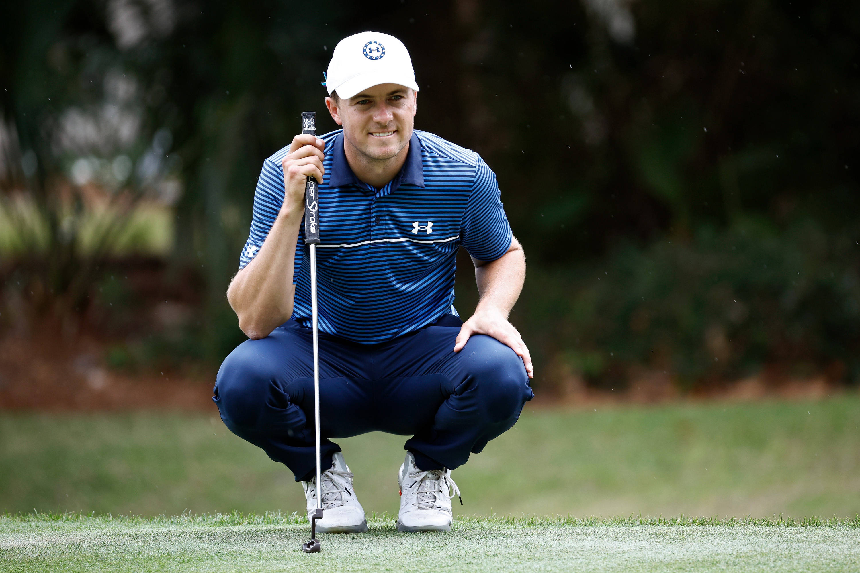 Jordan Spieth, golfer, putter, 2K Desktop Wallpaper