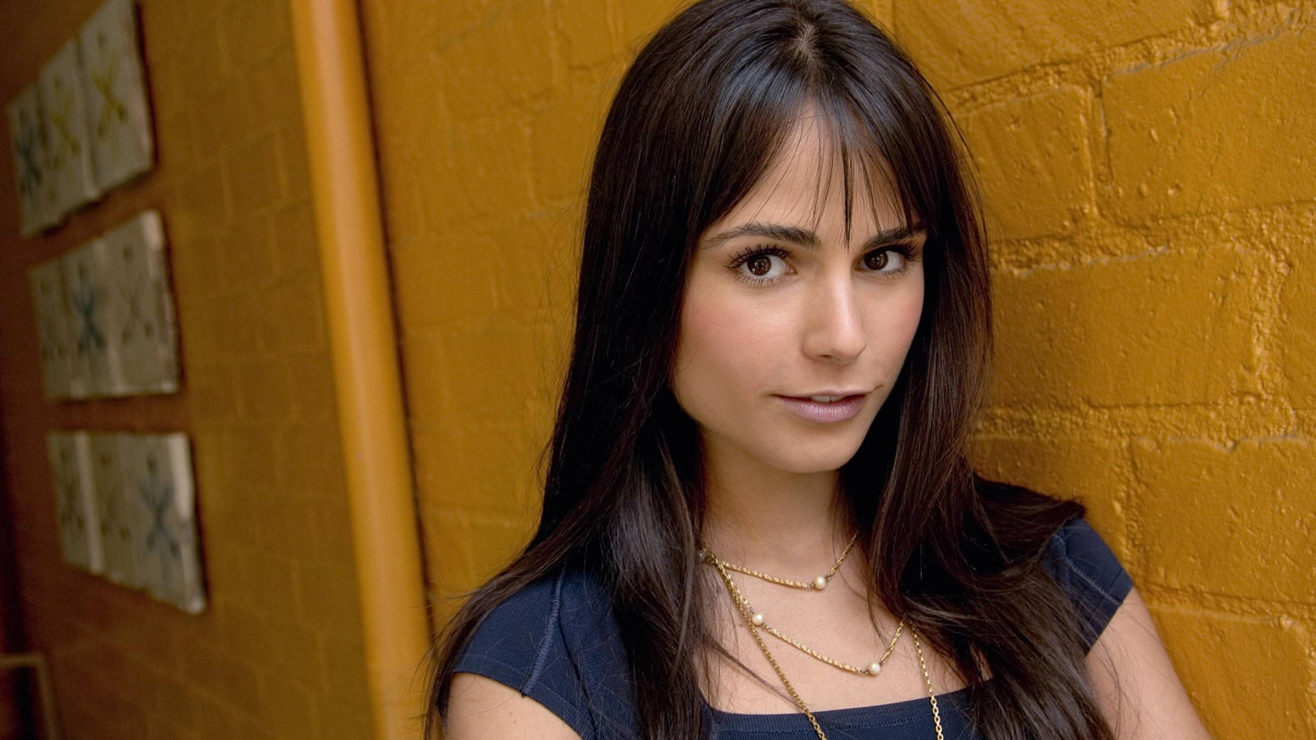 Jordana Brewster, thin lips, long dark hair, Full HD Desktop Wallpaper
