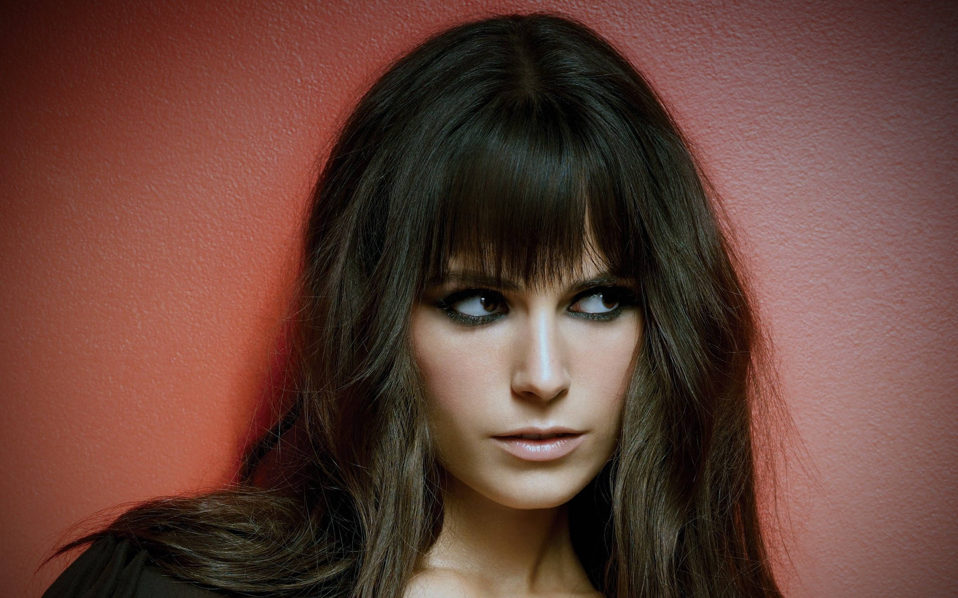 Jordana Brewster, dark hair, intense gaze, Full HD Desktop Wallpaper