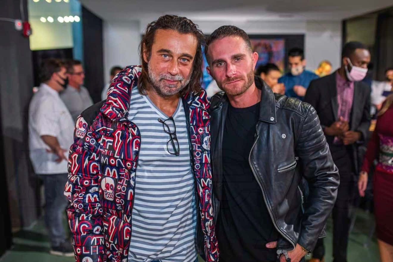 Jordi Mollà, graphic jacket, leather jacket, HD Desktop Wallpaper