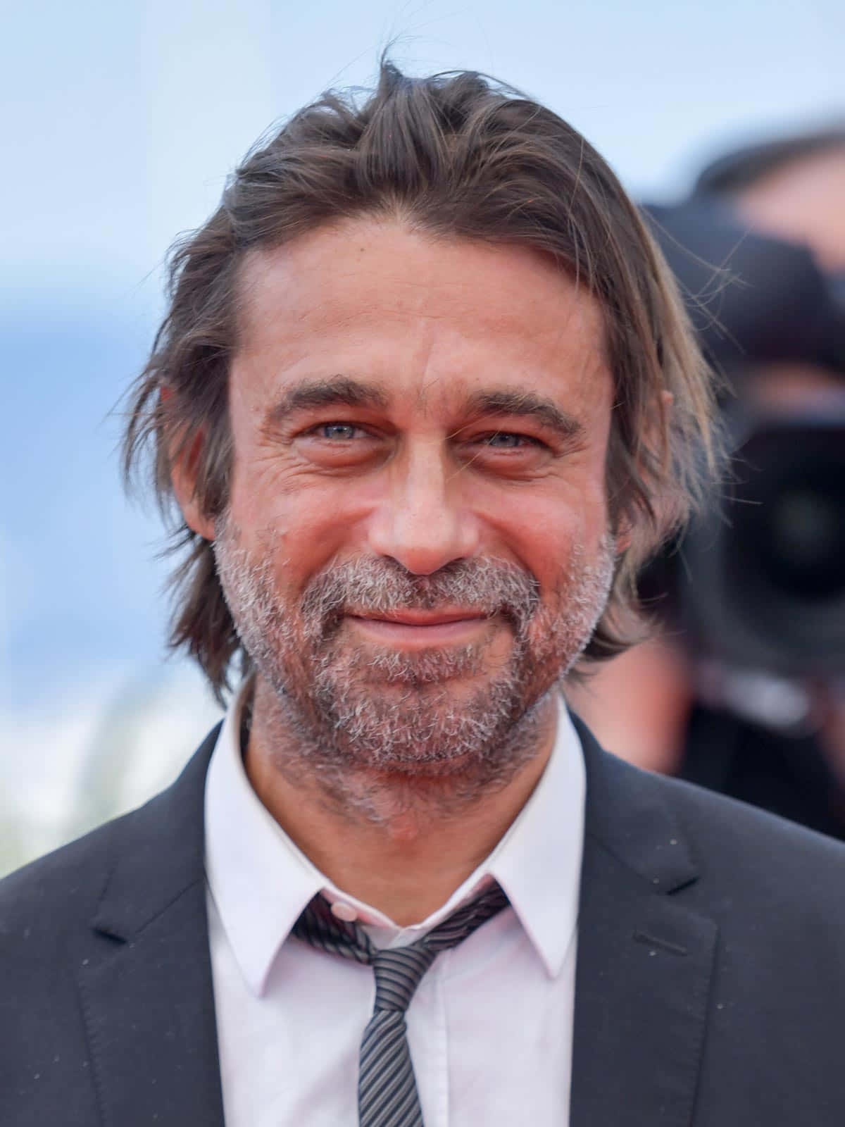 Jordi Mollà, graying beard, tousled hair, HD Phone Wallpaper