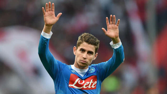 Jorge Luiz Frello Filho, blue Napoli jersey, crowd, SD Desktop Wallpaper