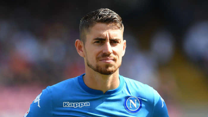 Jorge Luiz Frello Filho, blue Napoli jersey, stadium crowd, SD Desktop Wallpaper