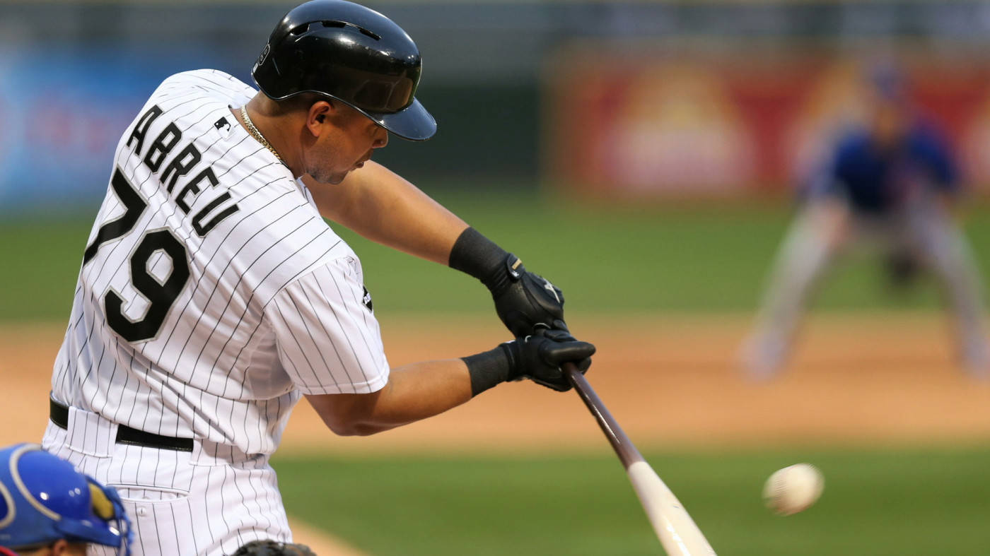 Jose Abreu, black gloves, pinstripe uniform, HD Desktop Wallpaper