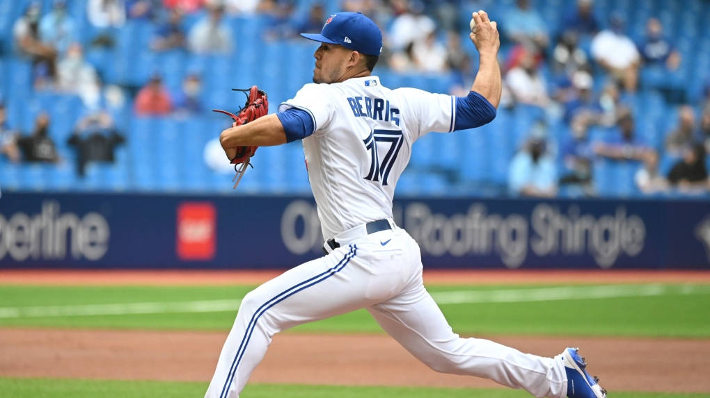 Jose Berrios, white uniform, blue accents, SD Desktop Wallpaper
