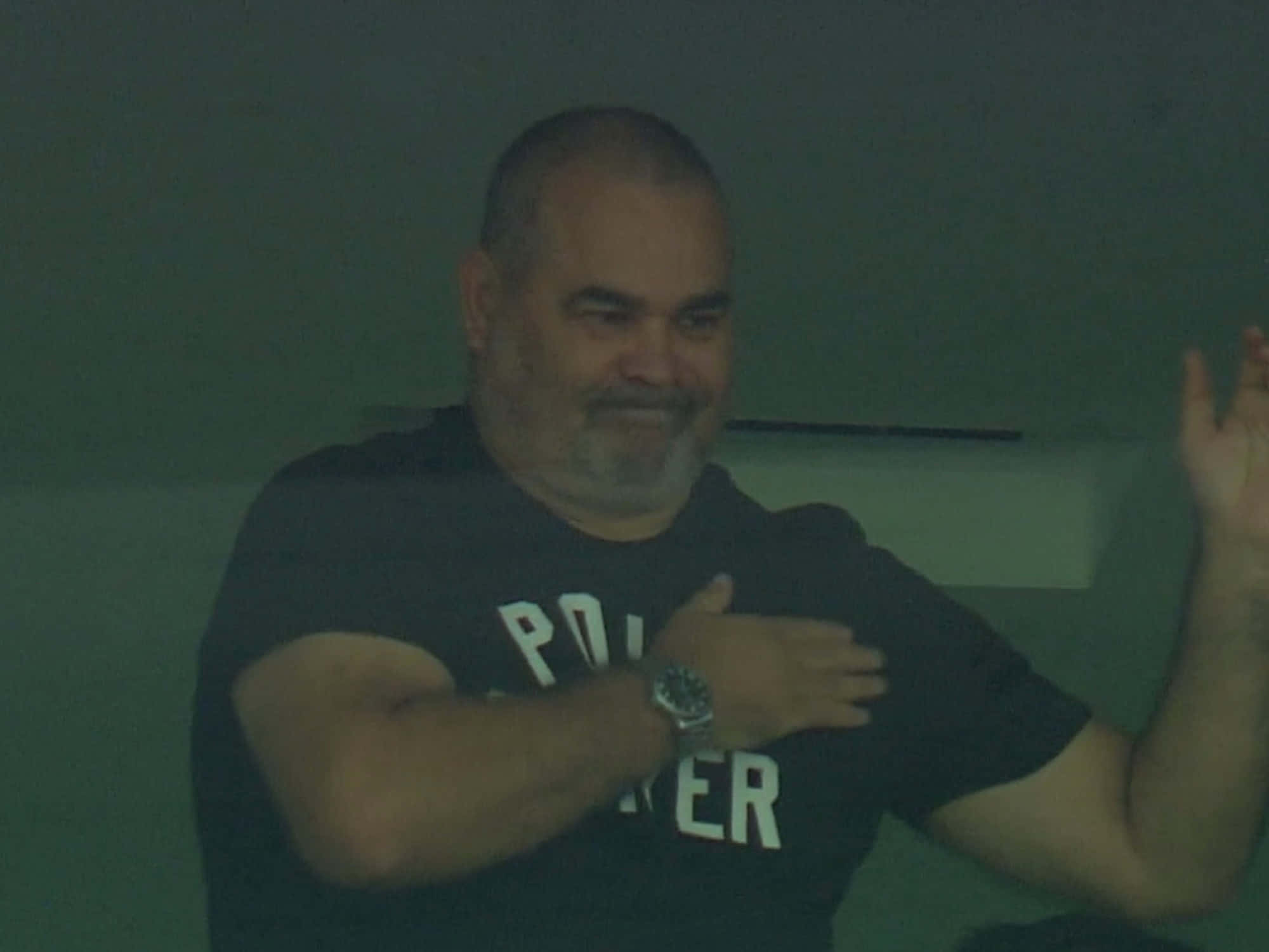 Jose Luis Chilavert, dark t-shirt, dimly lit room, Full HD Desktop Wallpaper