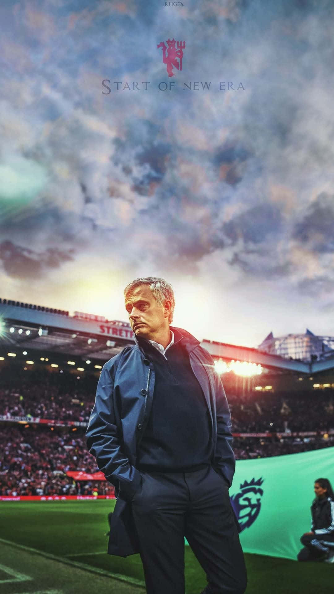 Jose Moutinho, football field, twilight sky, Full HD Phone Wallpaper