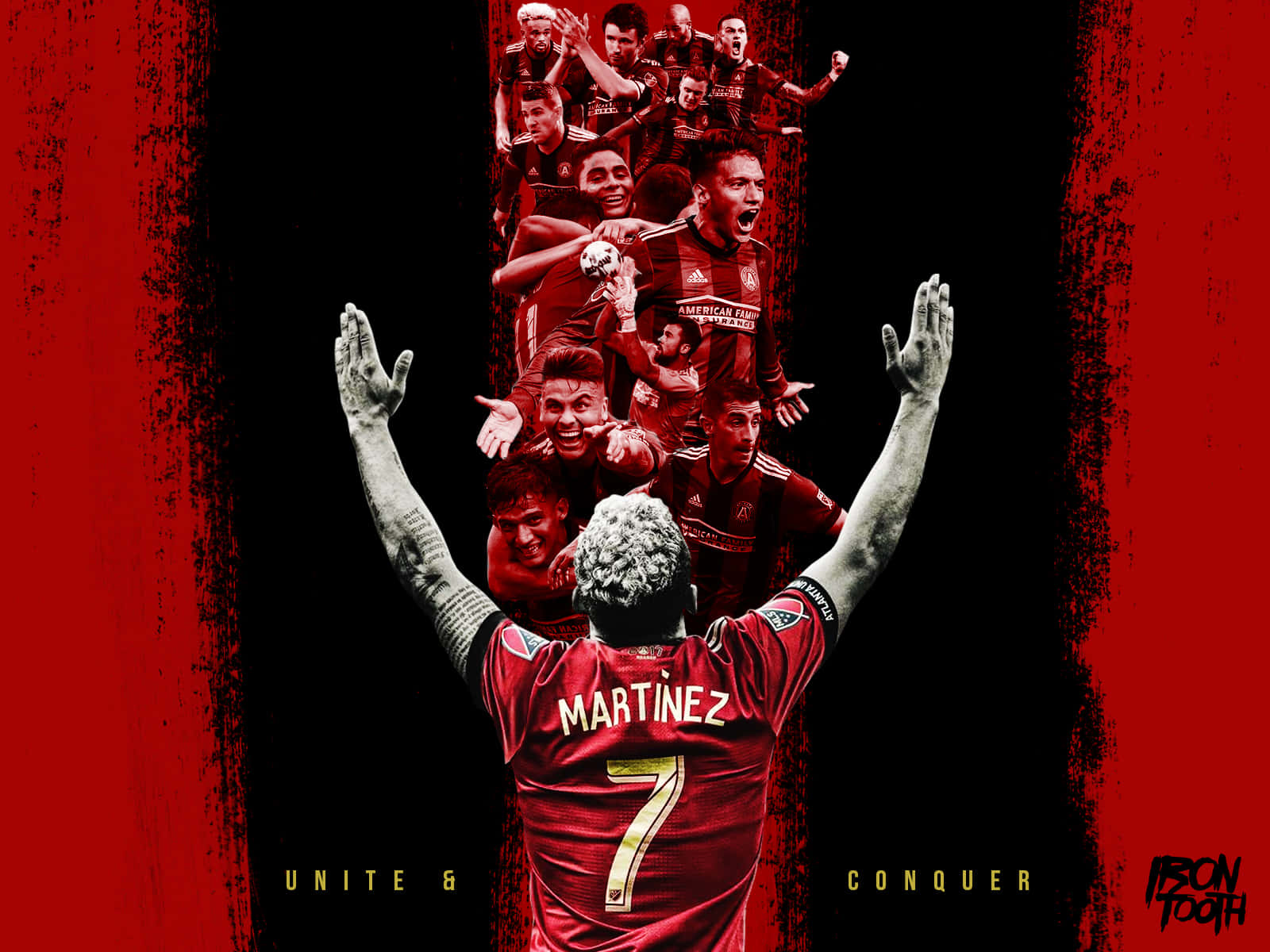 Josef Martinez, Venezuelan Footballer, red jersey, HD Desktop Wallpaper