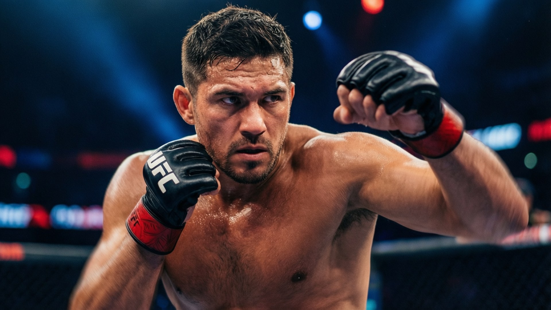Joseph Benavidez, octagon, fighting stance, Full HD Desktop Wallpaper