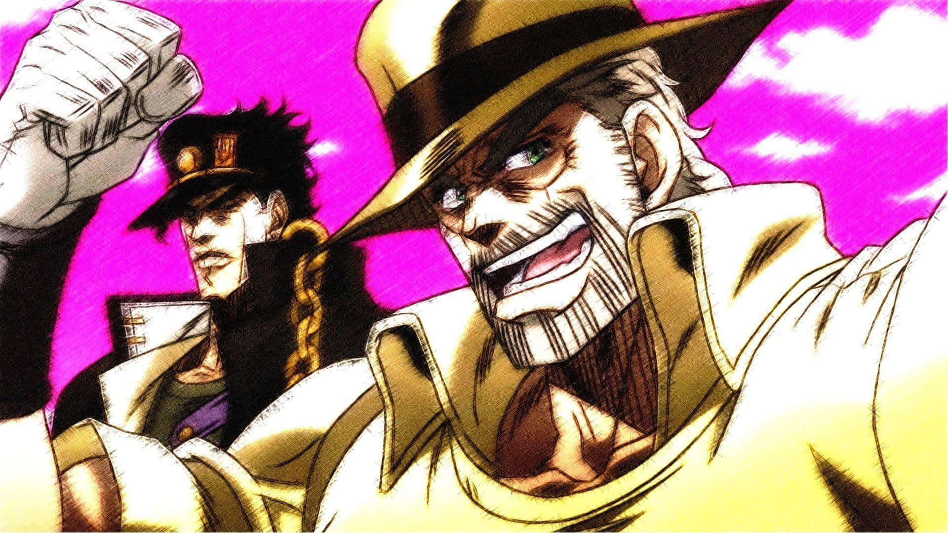 Joseph Joestar, 1920 x 1080, vibrant pink sky, Full HD Desktop Wallpaper