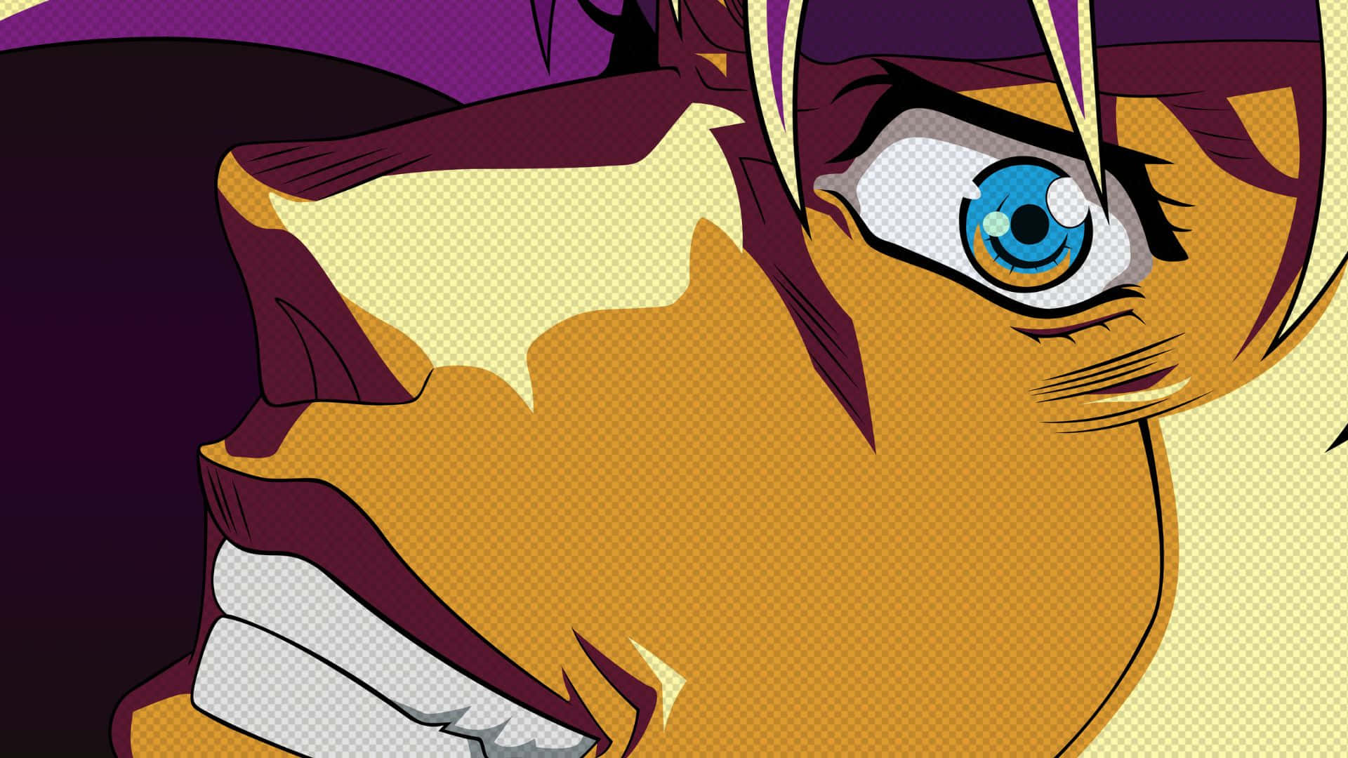 Joseph Joestar, intense blue eye, sharp teeth, Full HD Desktop Wallpaper