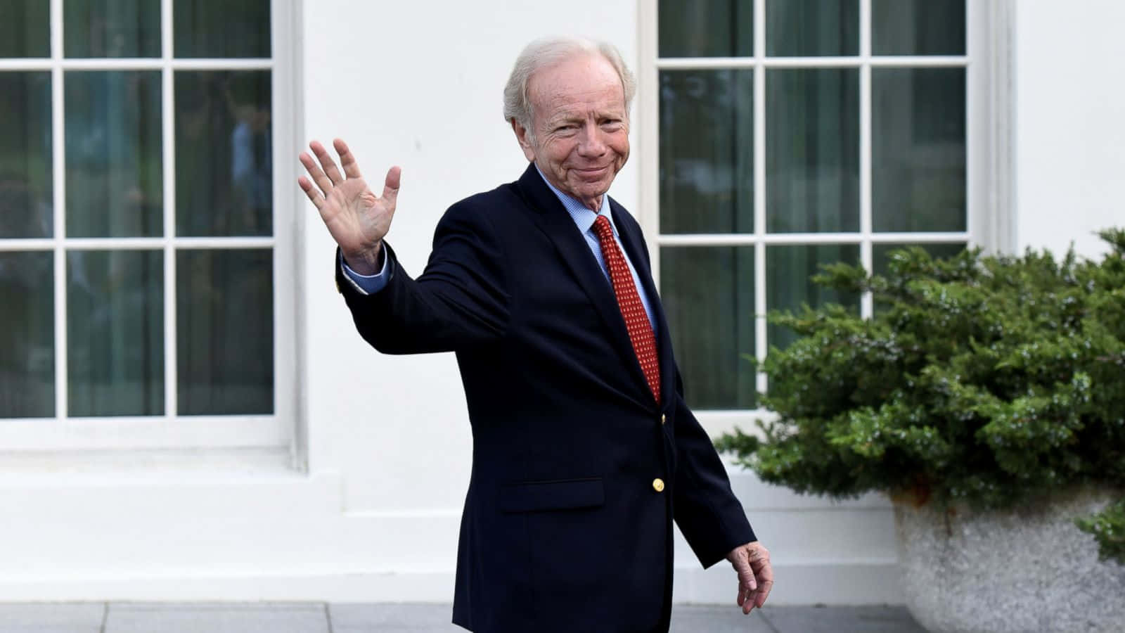 Joseph Lieberman, dark suit, red tie, HD Desktop Wallpaper