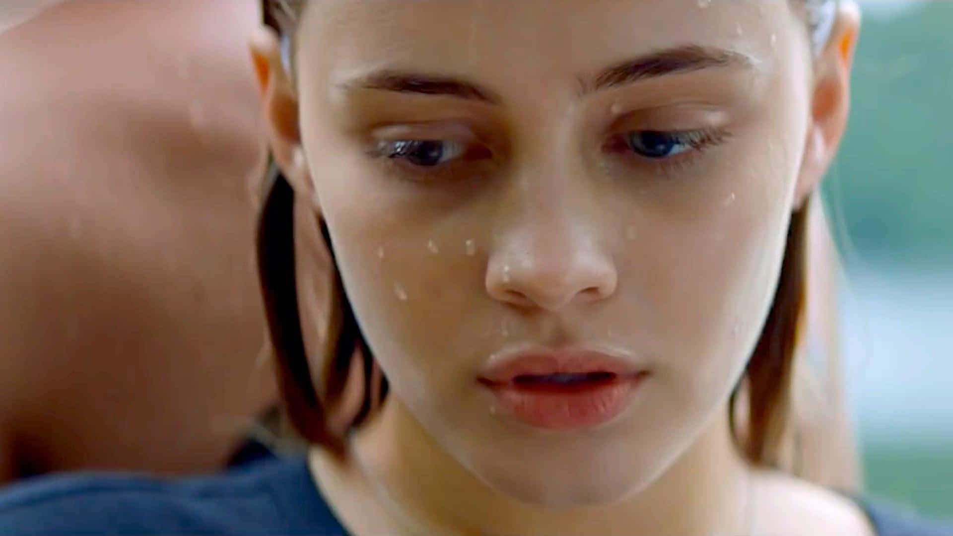 Josephine Langford, premiere event, wet hair, Full HD Desktop Wallpaper