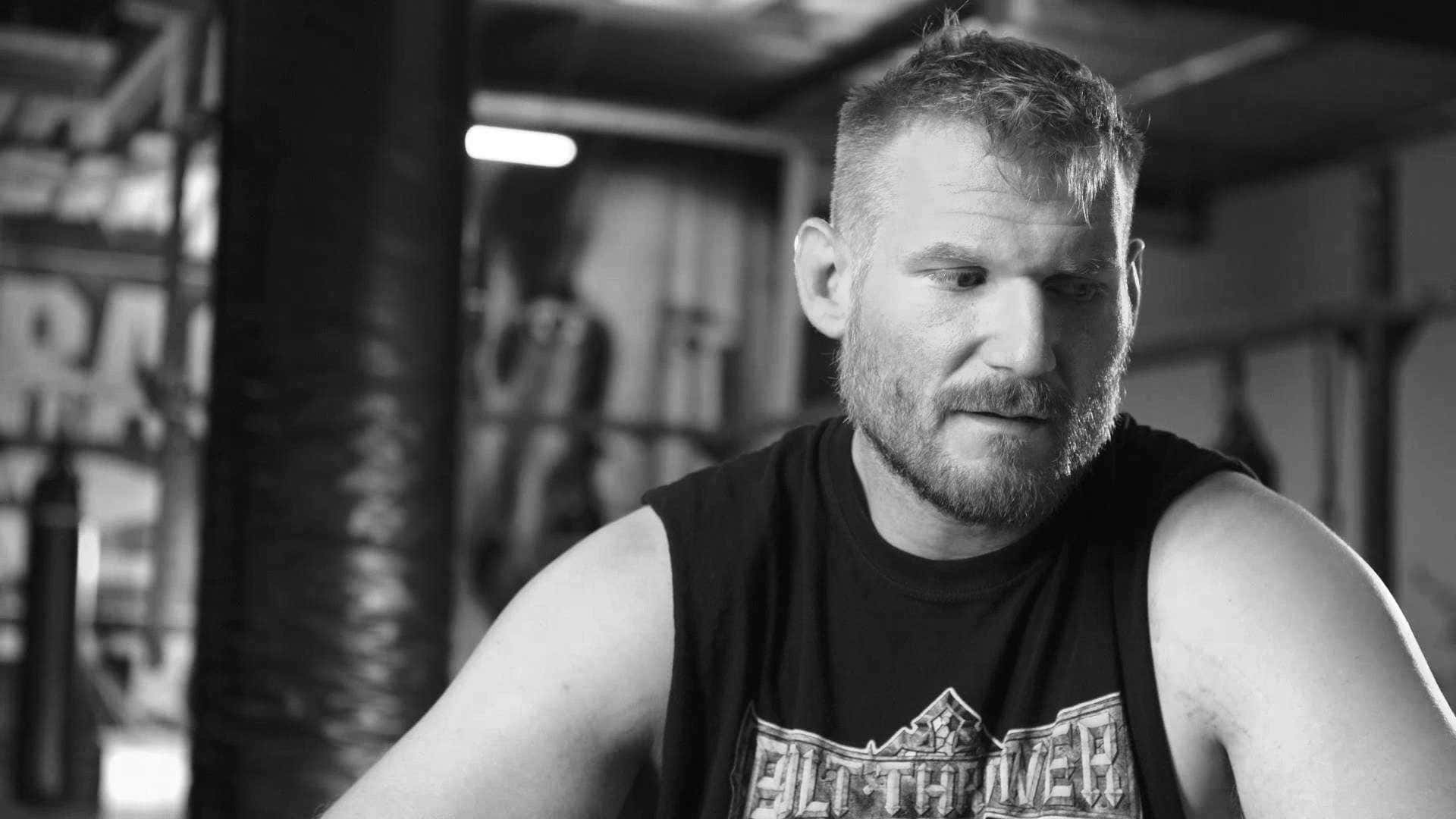 Josh Barnett, dimly lit gym, boxing equipment, Full HD Desktop Wallpaper