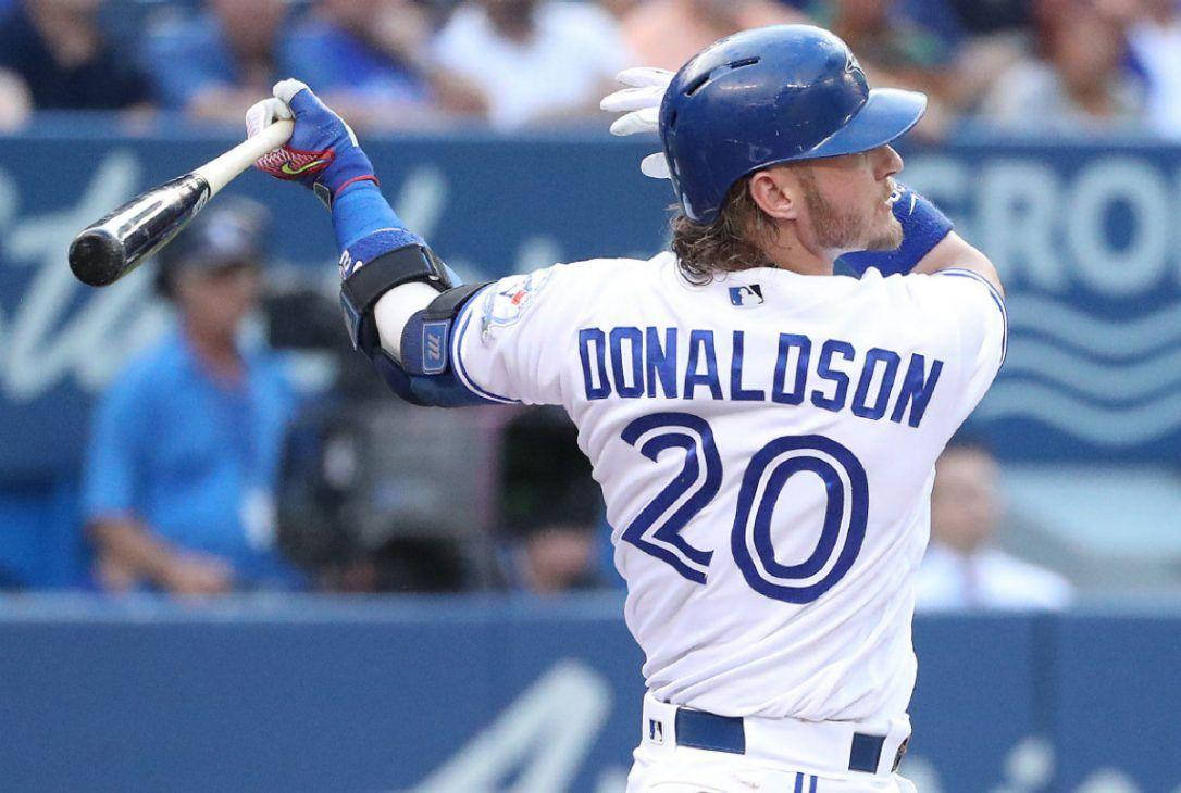 Josh Donaldson, white jersey, number 20, SD Desktop Wallpaper