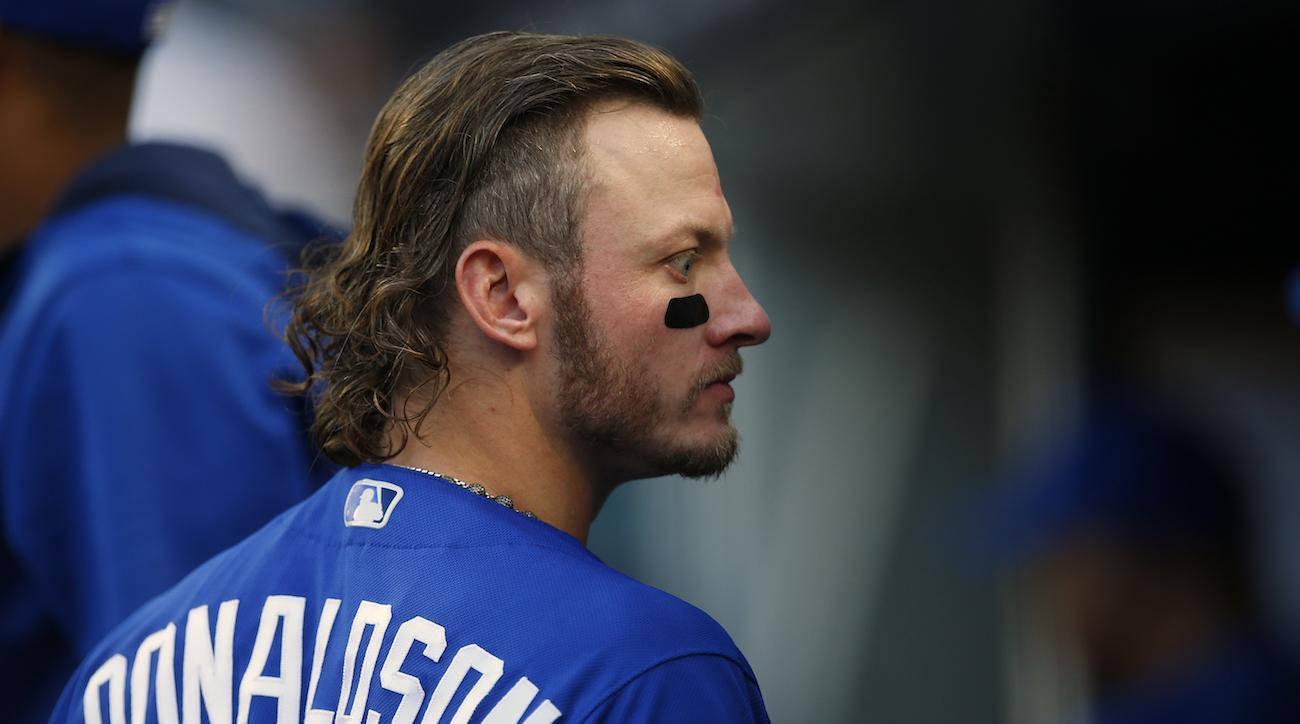 Josh Donaldson, blue jersey, black eye black, HD Desktop Wallpaper
