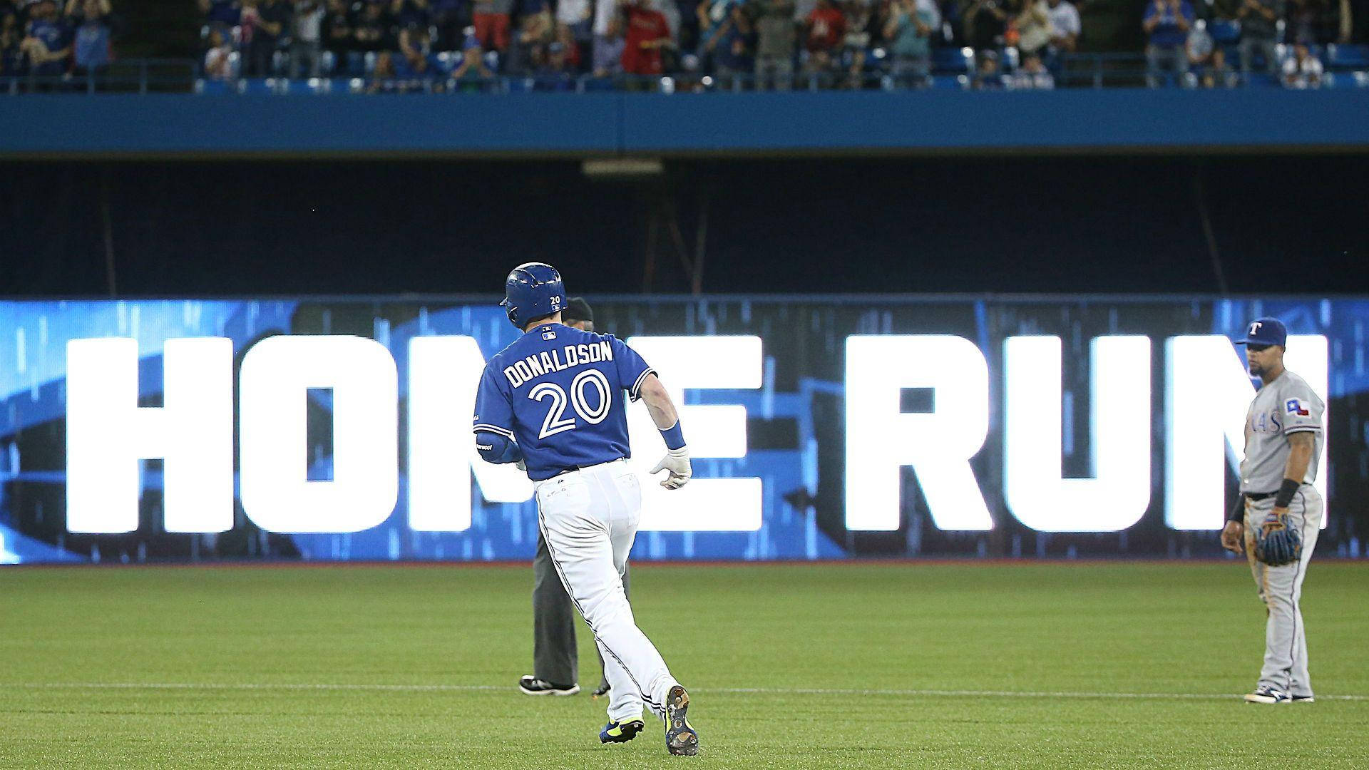 Josh Donaldson, number 20, giant home run sign, Full HD Desktop Wallpaper