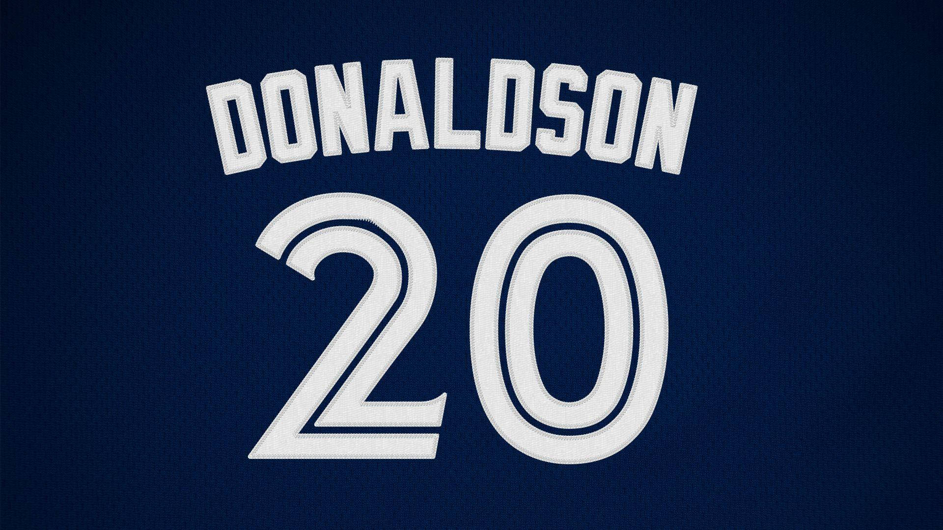 Josh Donaldson, navy blue, white embroidered, Full HD Desktop Wallpaper
