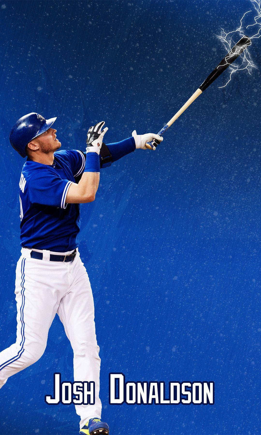Josh Donaldson, bat, lightning, HD Phone Wallpaper