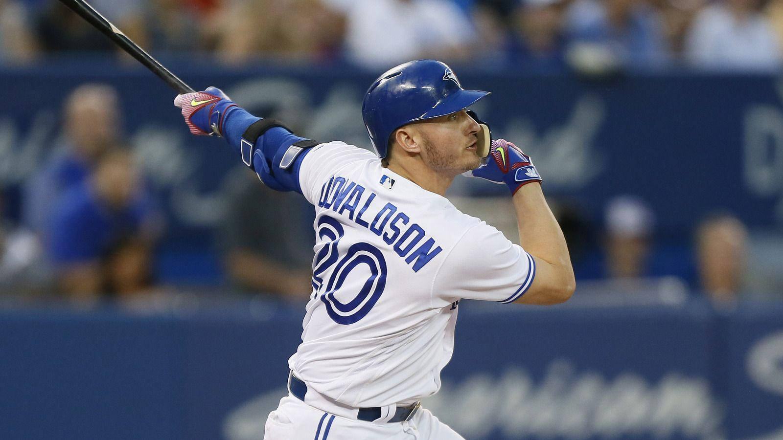 Josh Donaldson, post batting stance, white uniform, HD Desktop Wallpaper