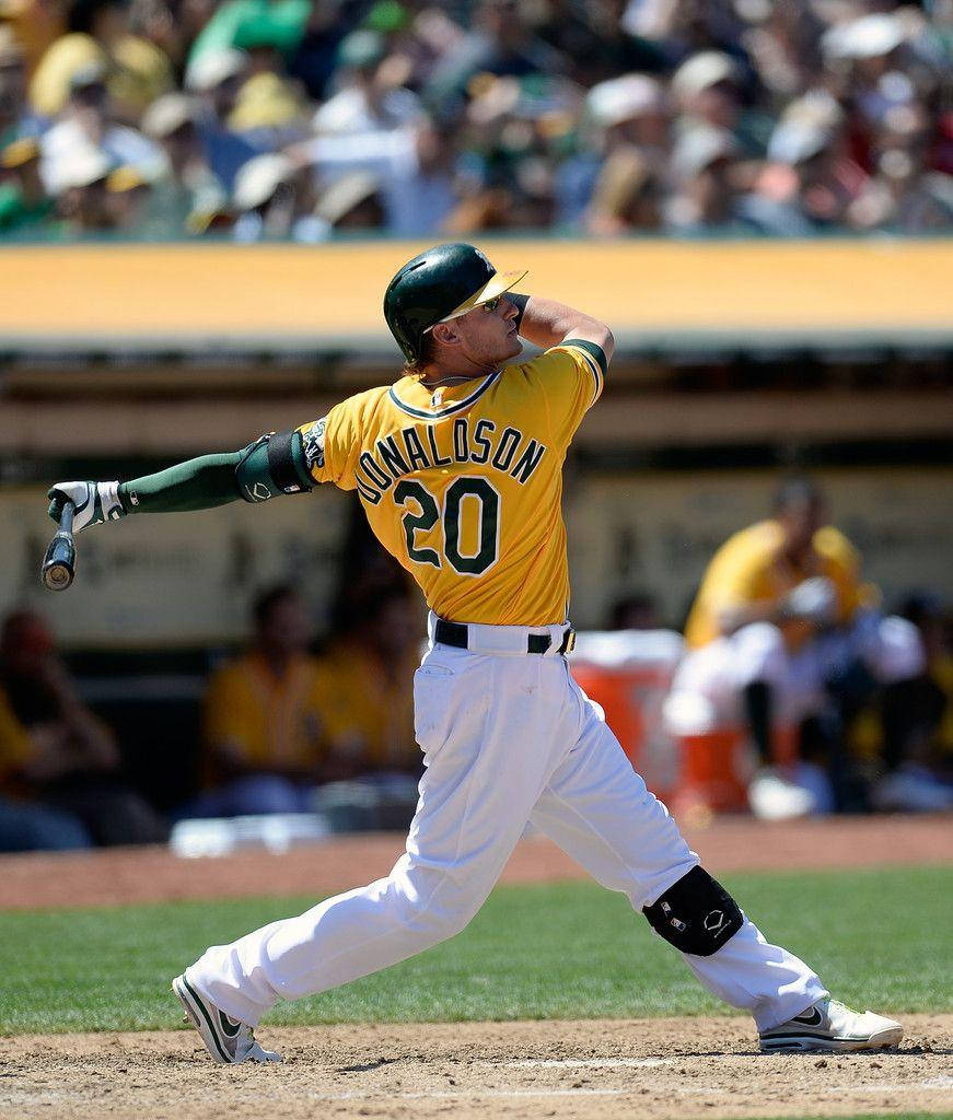 Josh Donaldson, yellow jersey, bat, SD Phone Wallpaper