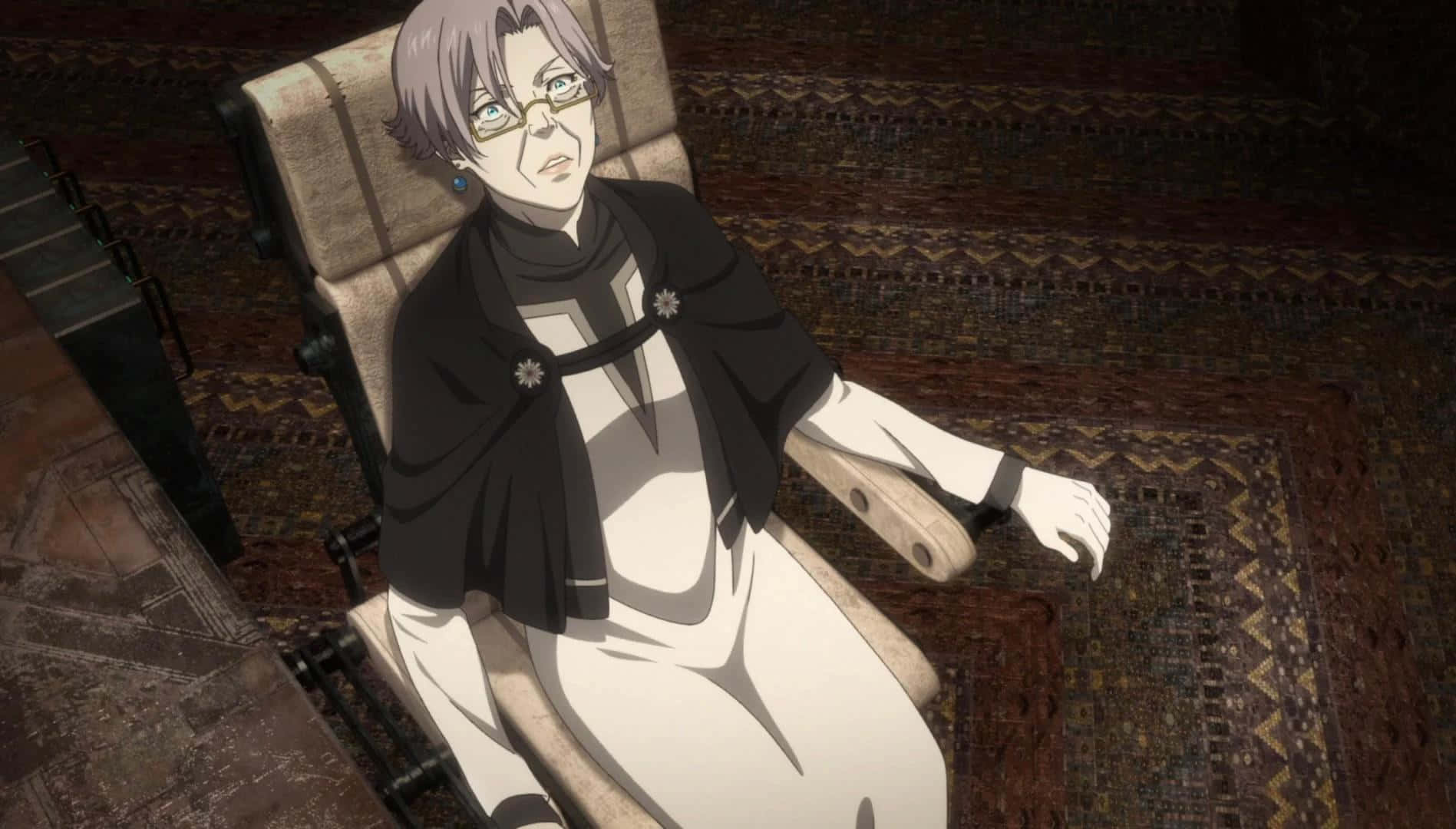 Joshu Kasei, gray hair, glasses, HD Desktop Wallpaper