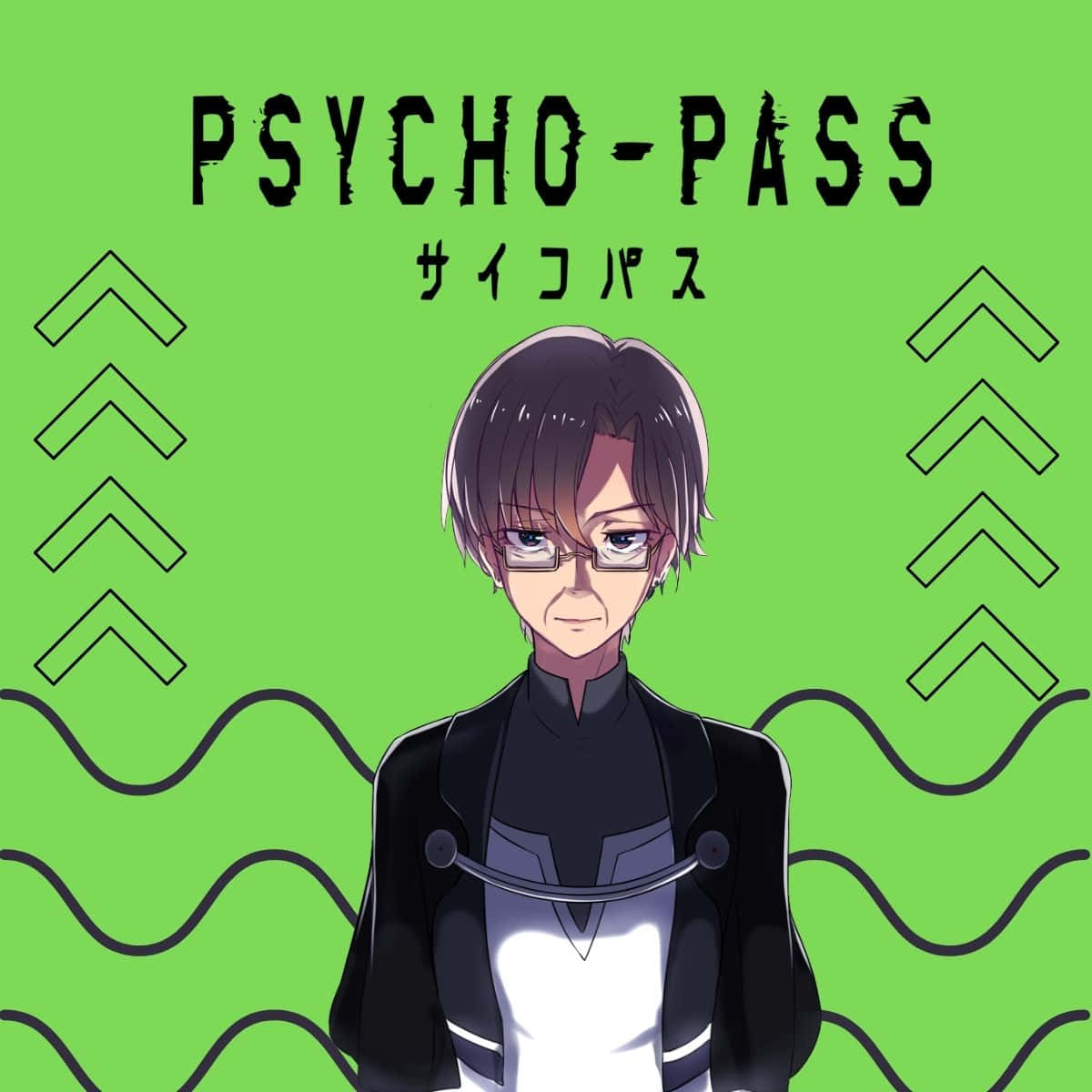 Joshu Kasei, black jacket, bright green background, SD Desktop Wallpaper