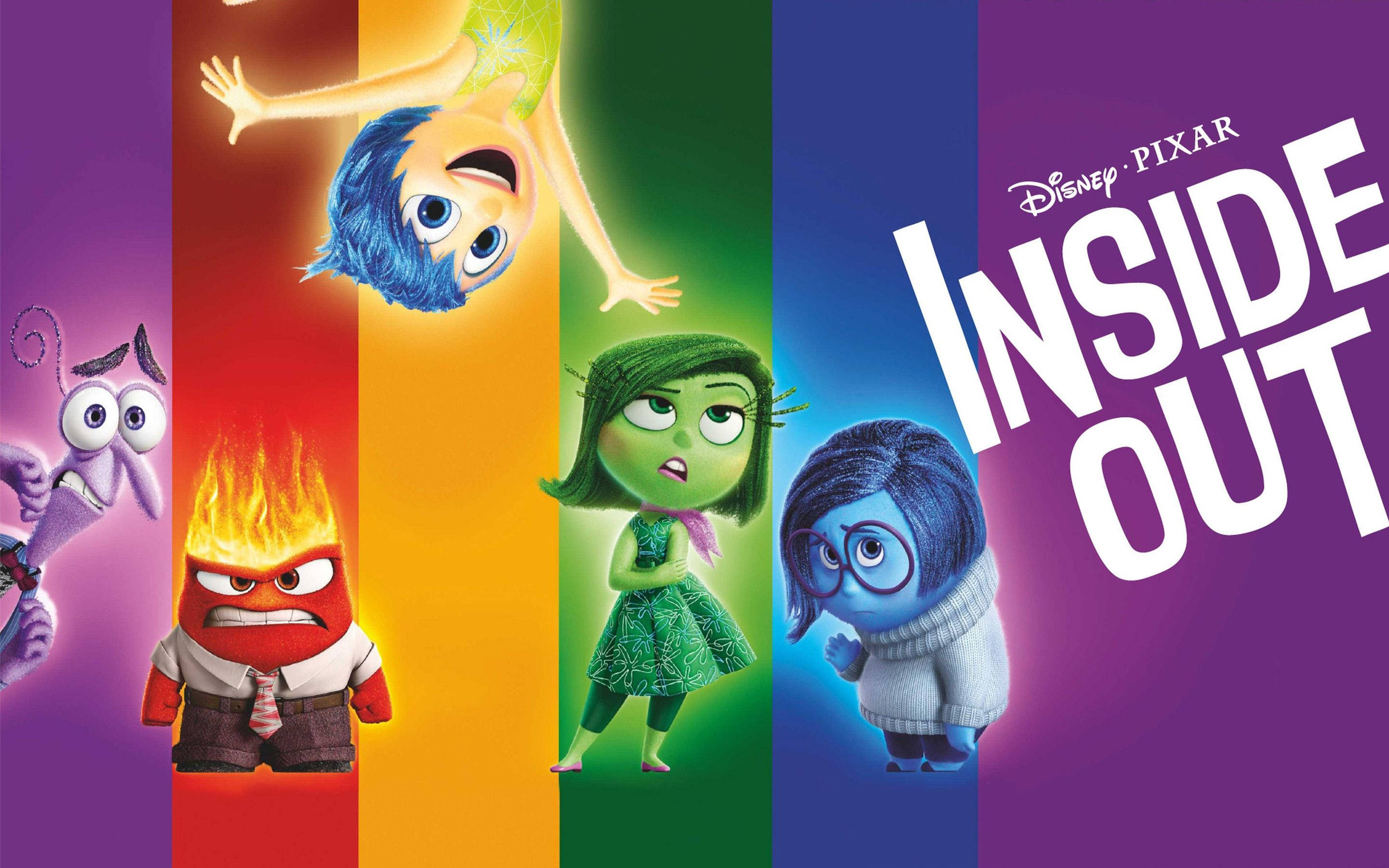 Inside Out, Sadness, Joy, 2K Desktop Wallpaper