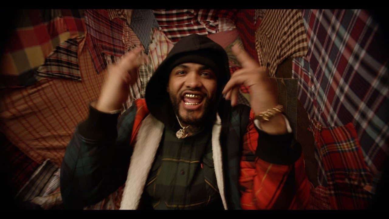 Joyner Lucas, hooded jacket, colorful plaid fabrics, HD Desktop Wallpaper